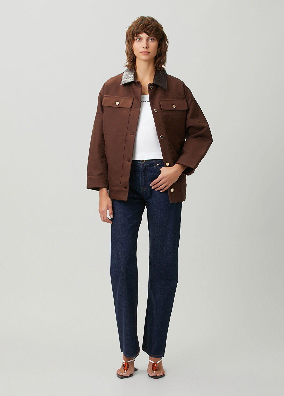 Casablanca Laurel Lacivert Jean Pantolon