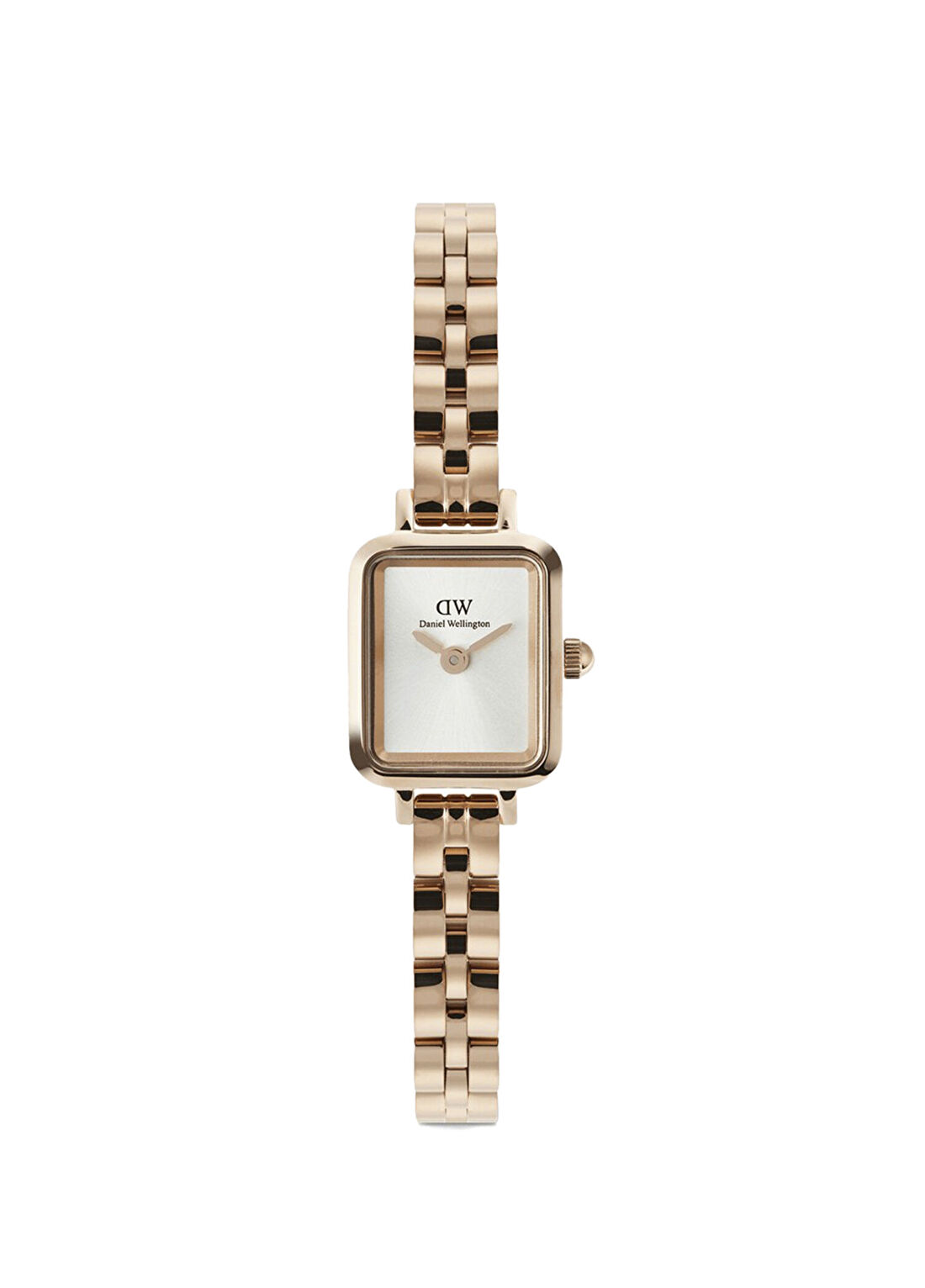 Daniel Wellington Quadro Mini White Sunray RG DW00600847 Rose Gold Çelik Kadın Kol Saati