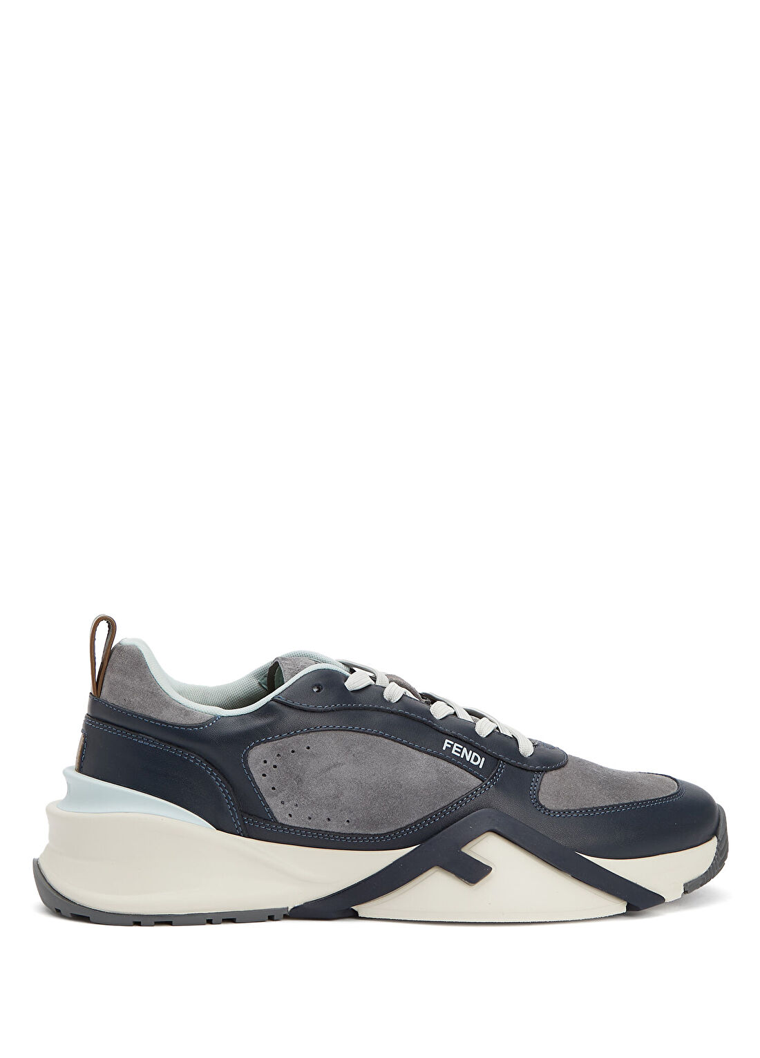 Fendi Flow Mavi Beyaz Erkek Deri Sneaker