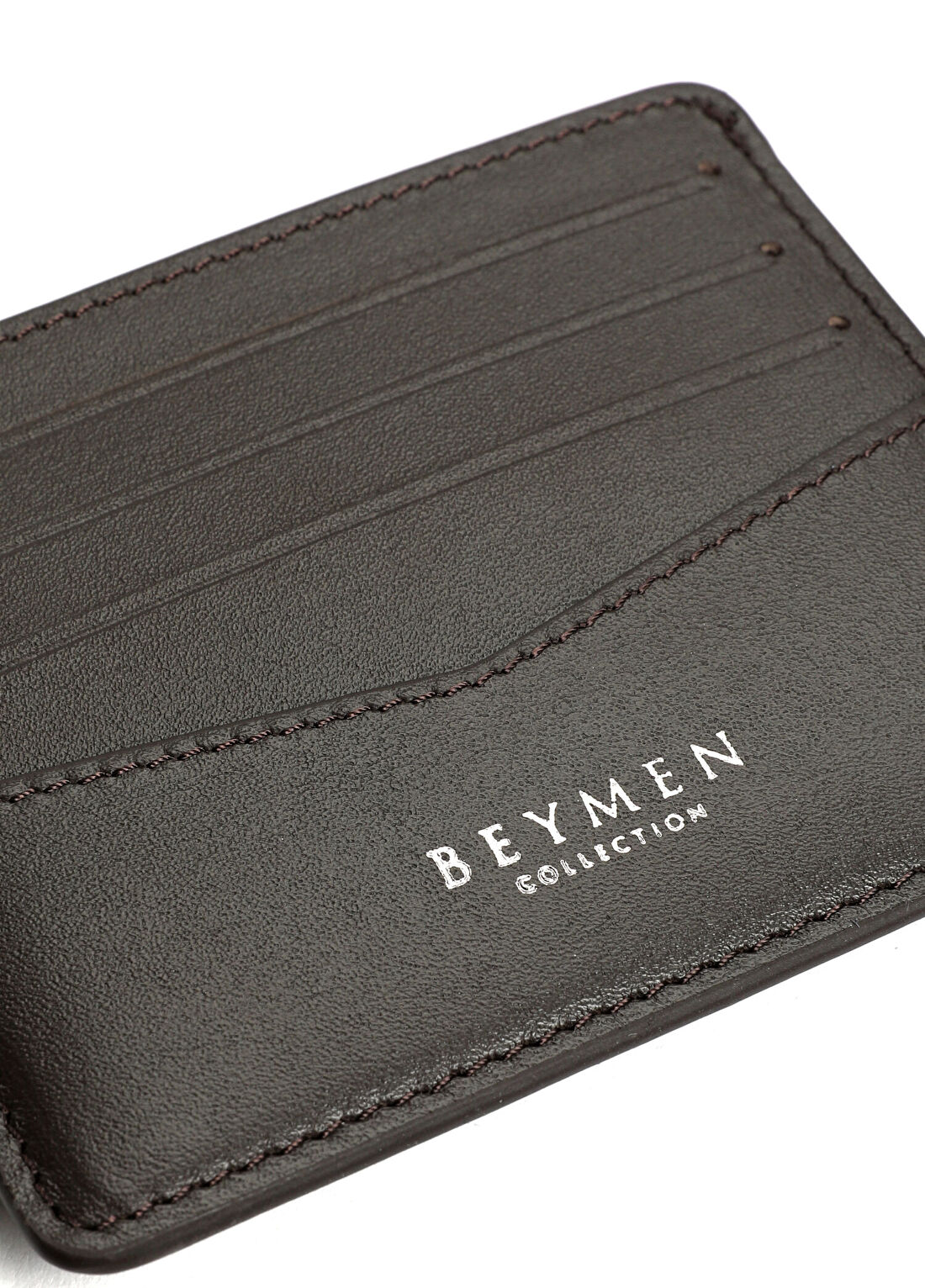 Beymen Collection Kahverengi V Girişli Erkek Deri Kartlık görsel 3