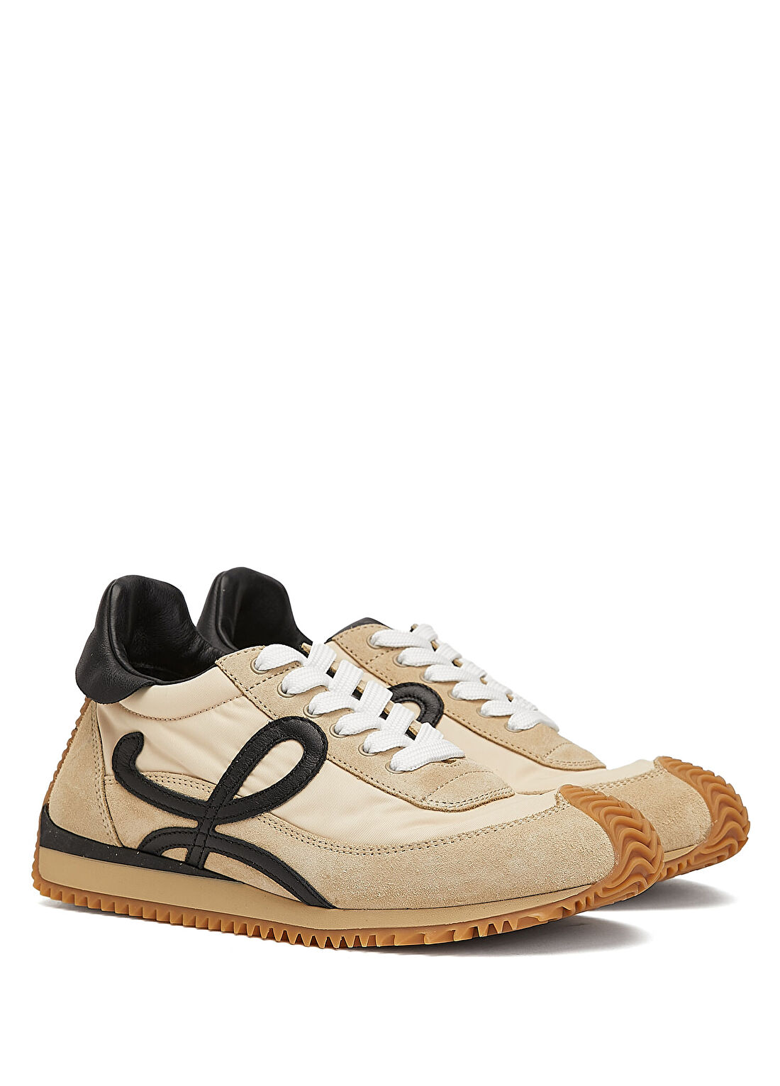 Loewe Flow Runner 2.0 Bej Kadın Deri Sneaker görsel 2