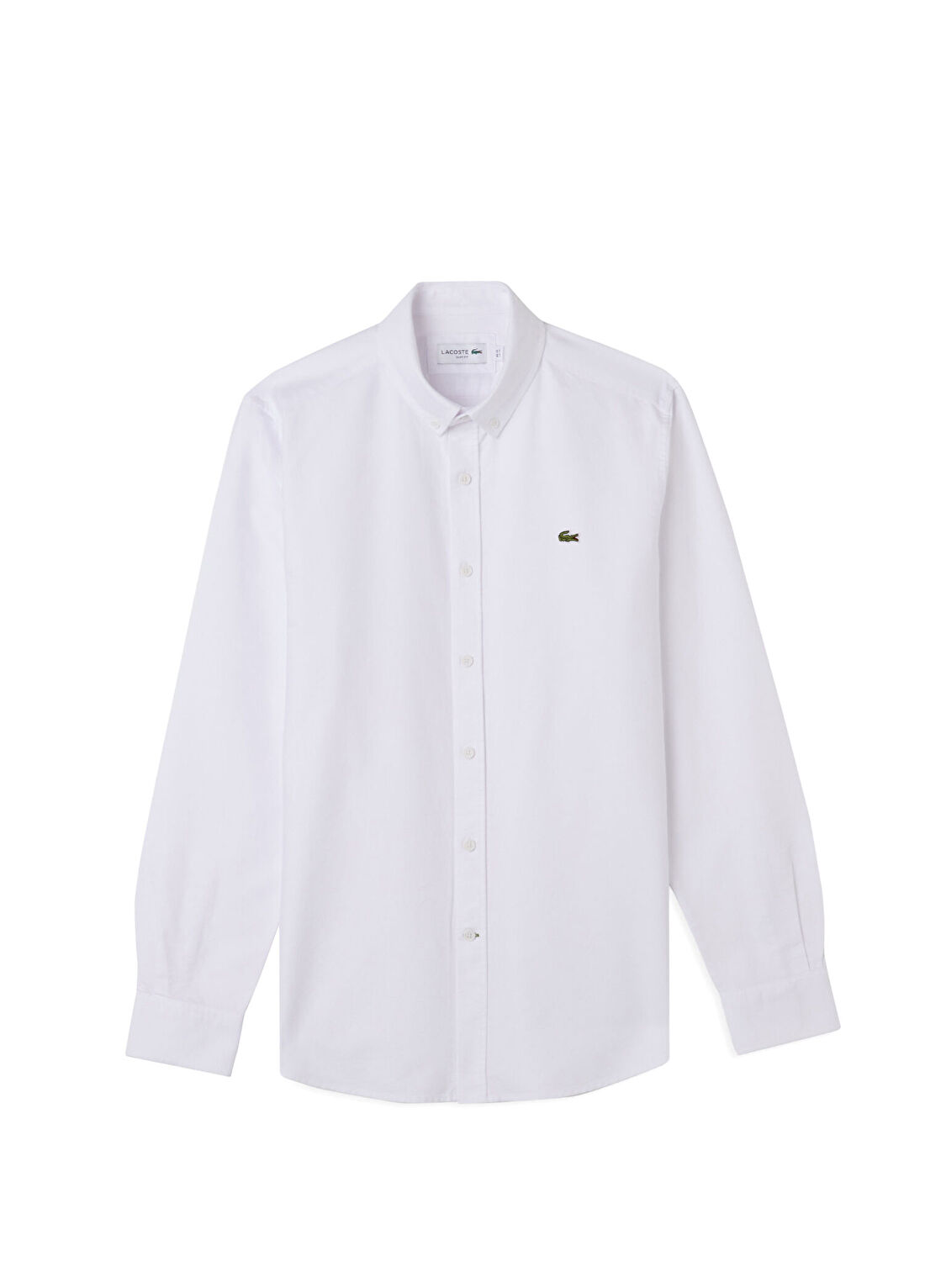 Lacoste Beyaz Pamuklu Slim Fit Uzun Kollu Erkek Gömlek