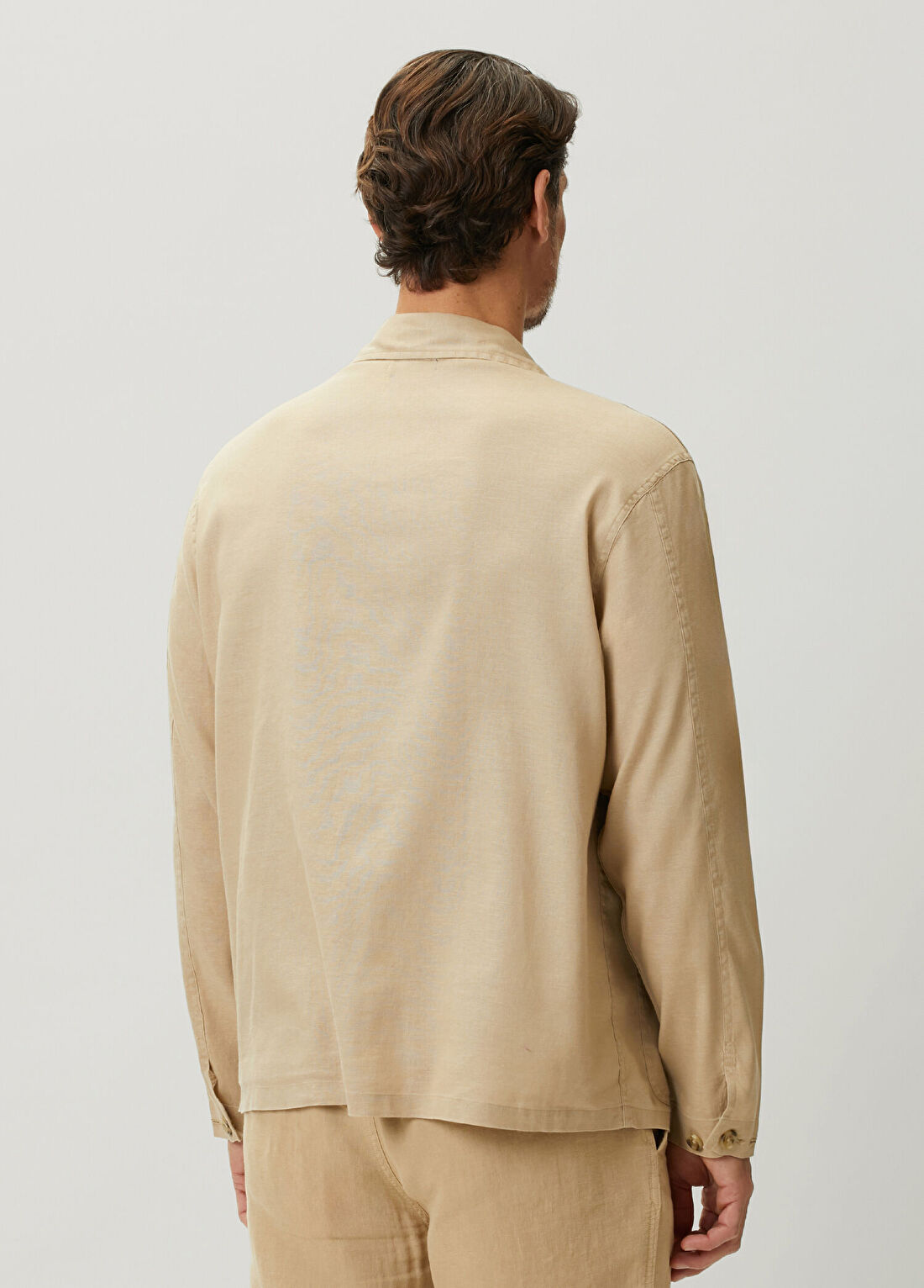 Polo Ralph Lauren Bej Keten Gömlek görsel 4