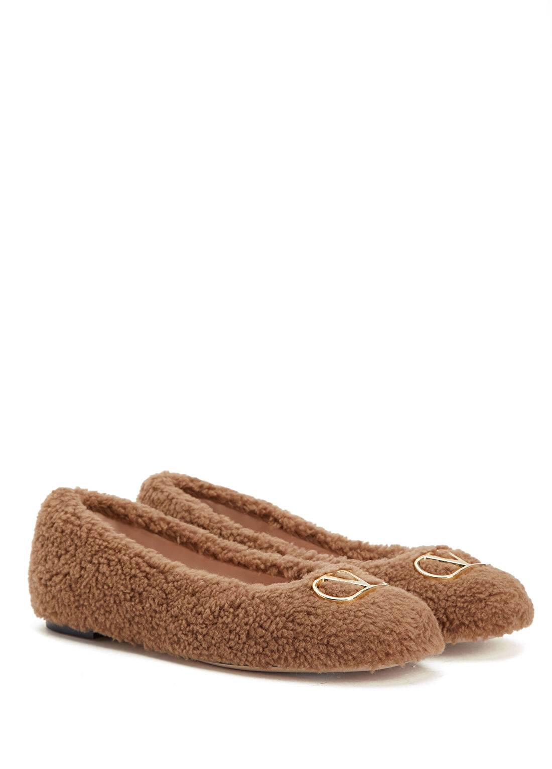 Valentino Garavani Camel Yün Babet görsel 2