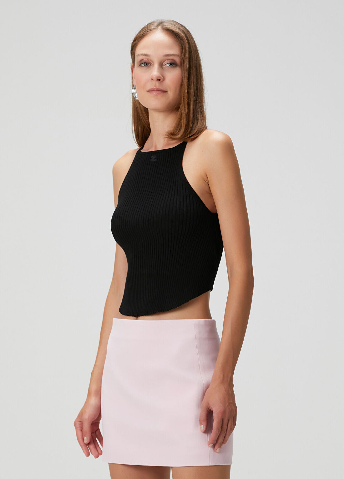 Courreges Siyah Ribli Atlet