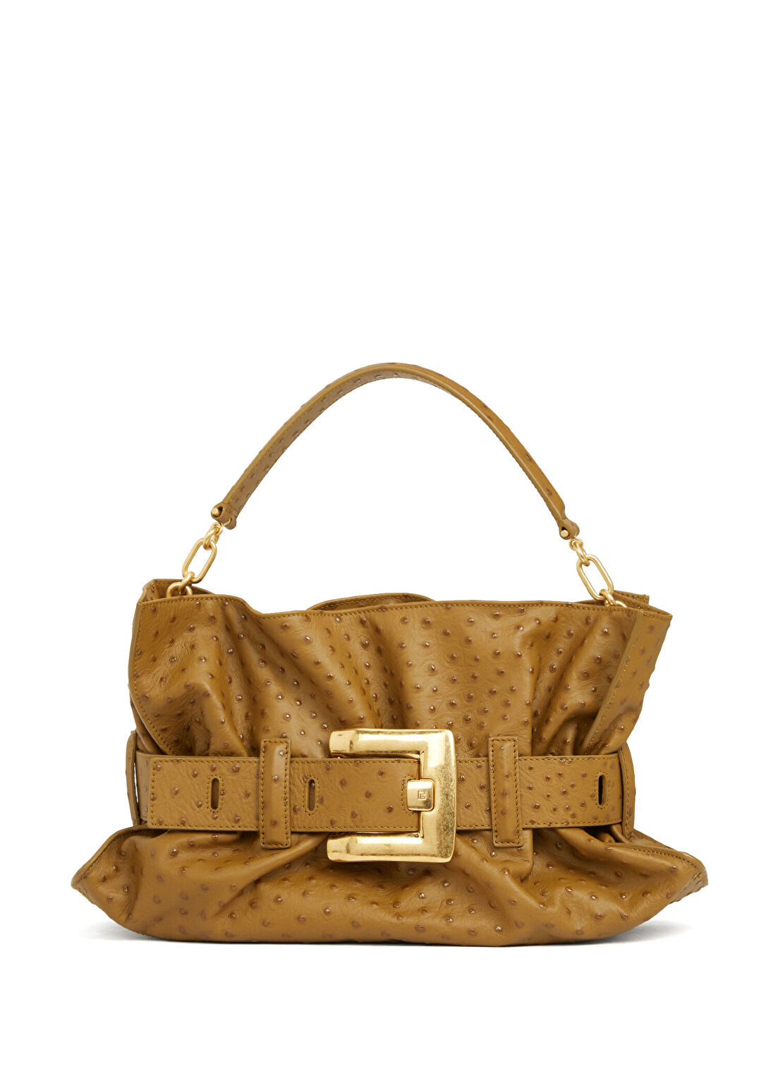 Balmain Medium Anthem Camel Kadın Deri Çanta