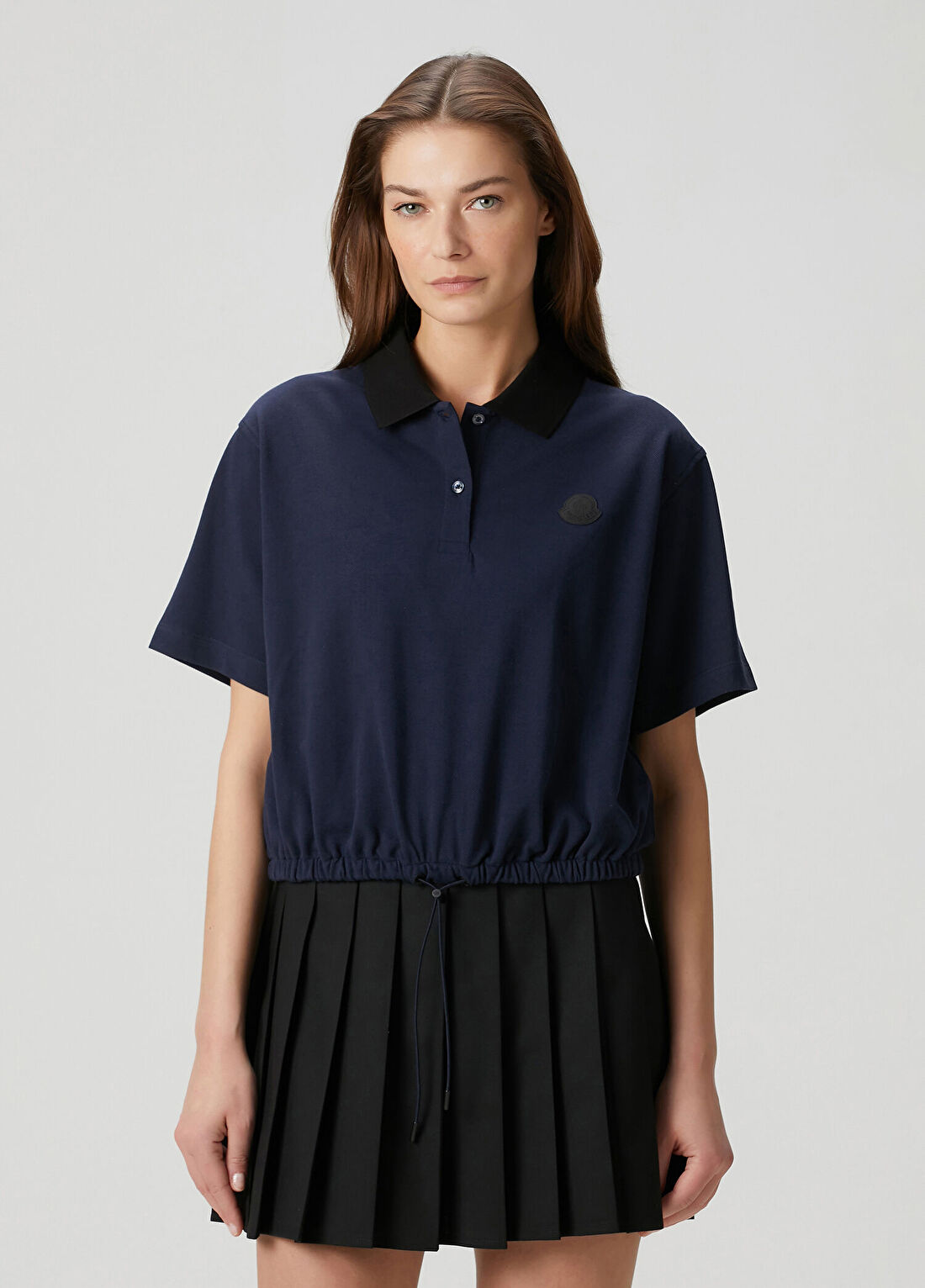 Moncler Koyu Mavi Polo T-shirt