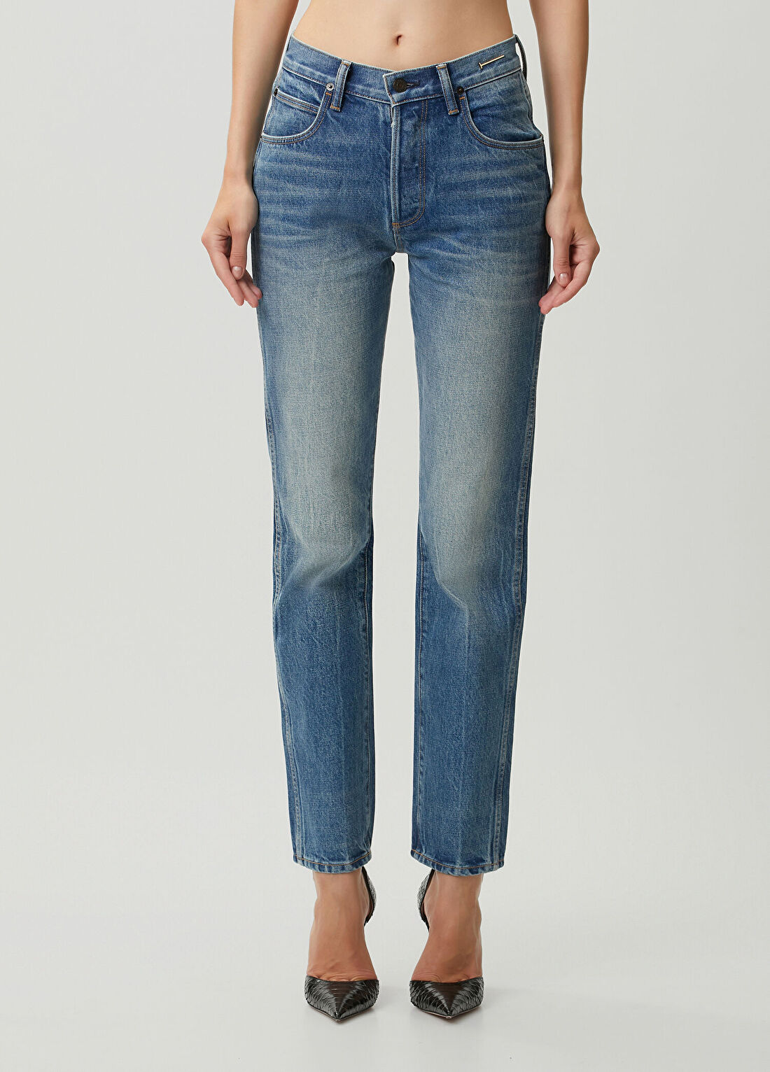 Tom Ford Mavi Straight Leg Jean Pantolon görsel 2