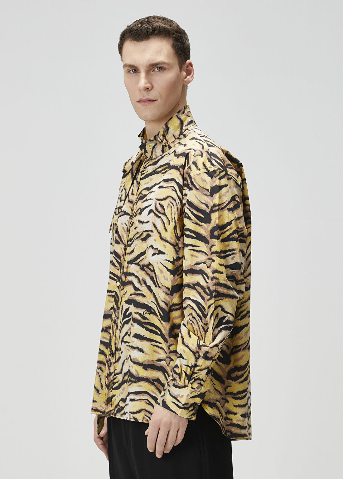 Kenzo Leopar Desenli Gömlek görsel 3