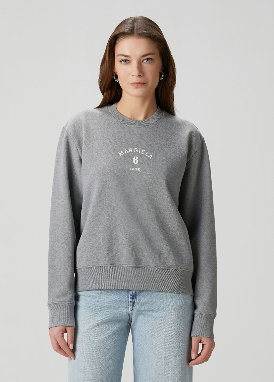 MM6 Maison Margiela Gri Sweatshirt