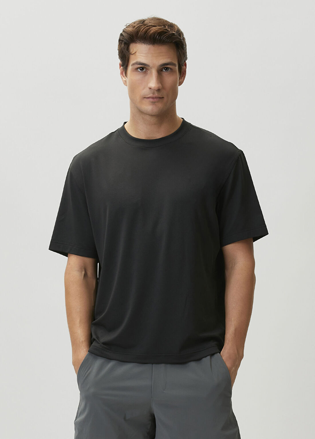 lululemon Relaxed-Fit EasySet Train Siyah T-shirt
