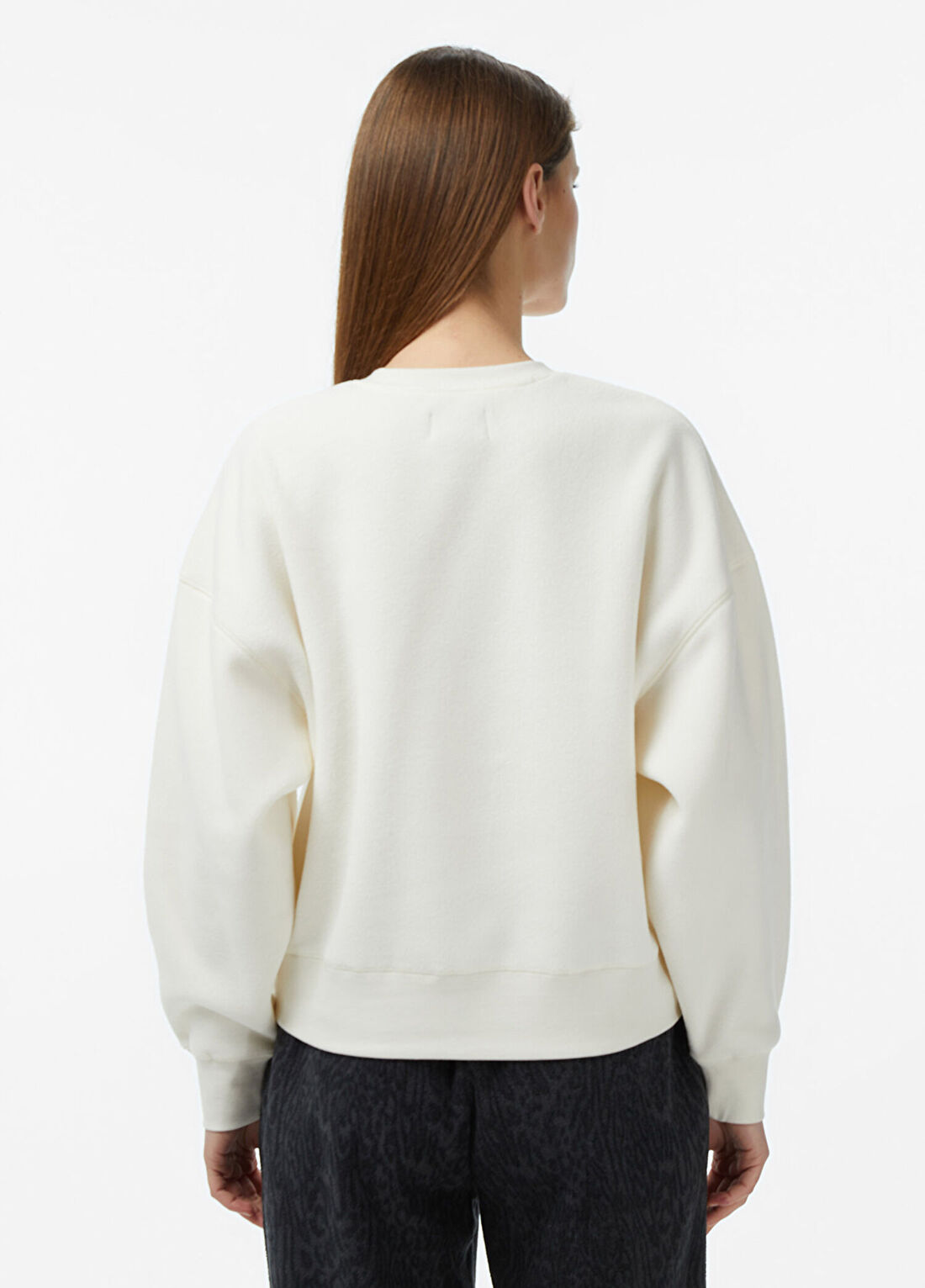 Converse Krem Kadın Sweatshirt görsel 2