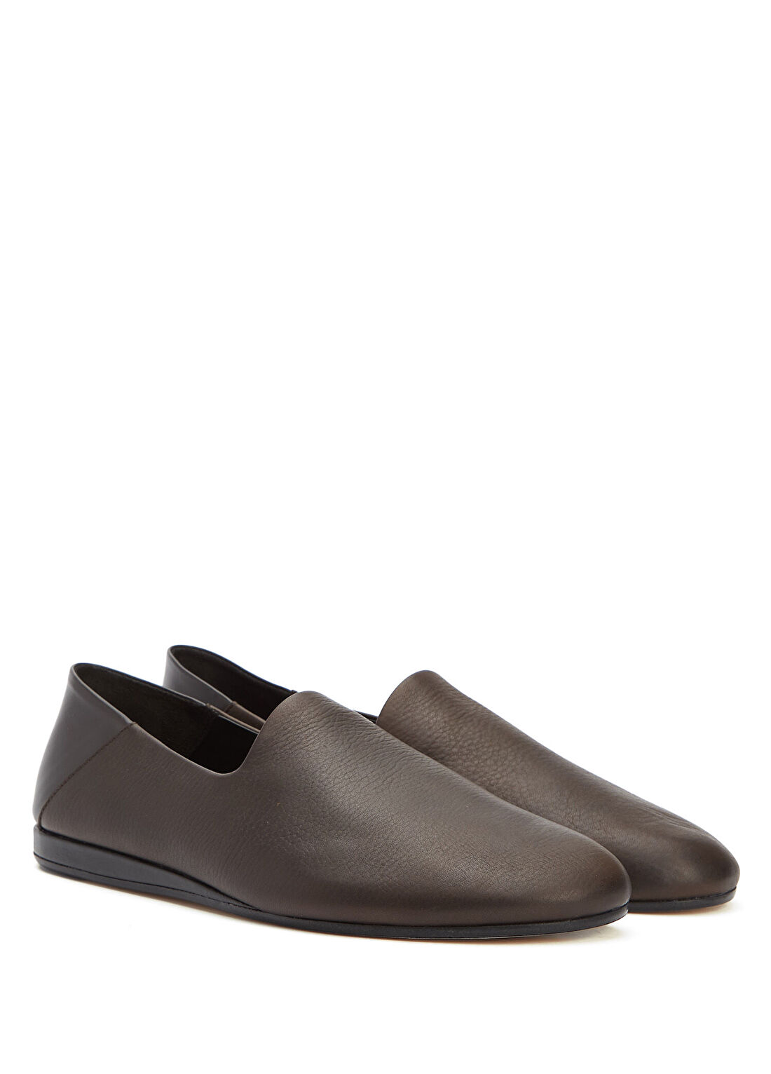 Jacquemus Koyu Kahverengi Erkek Deri Loafer görsel 2