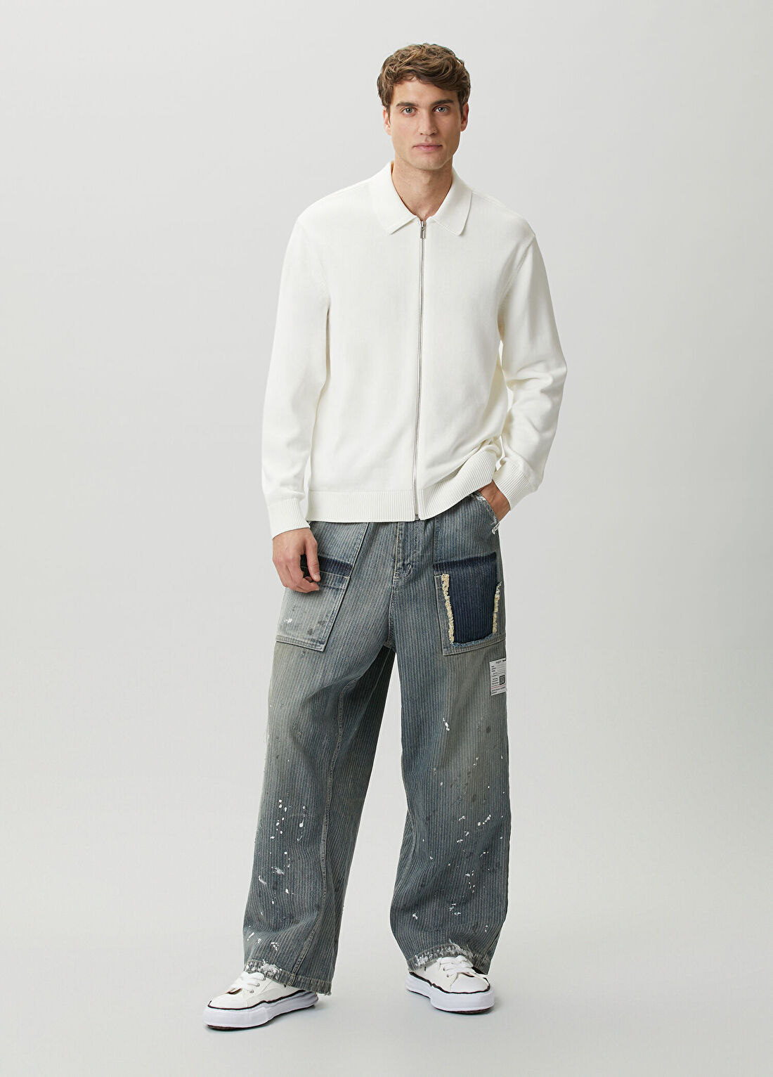 Maison Mihara Yasuhiro Indigo Jean Pantolon