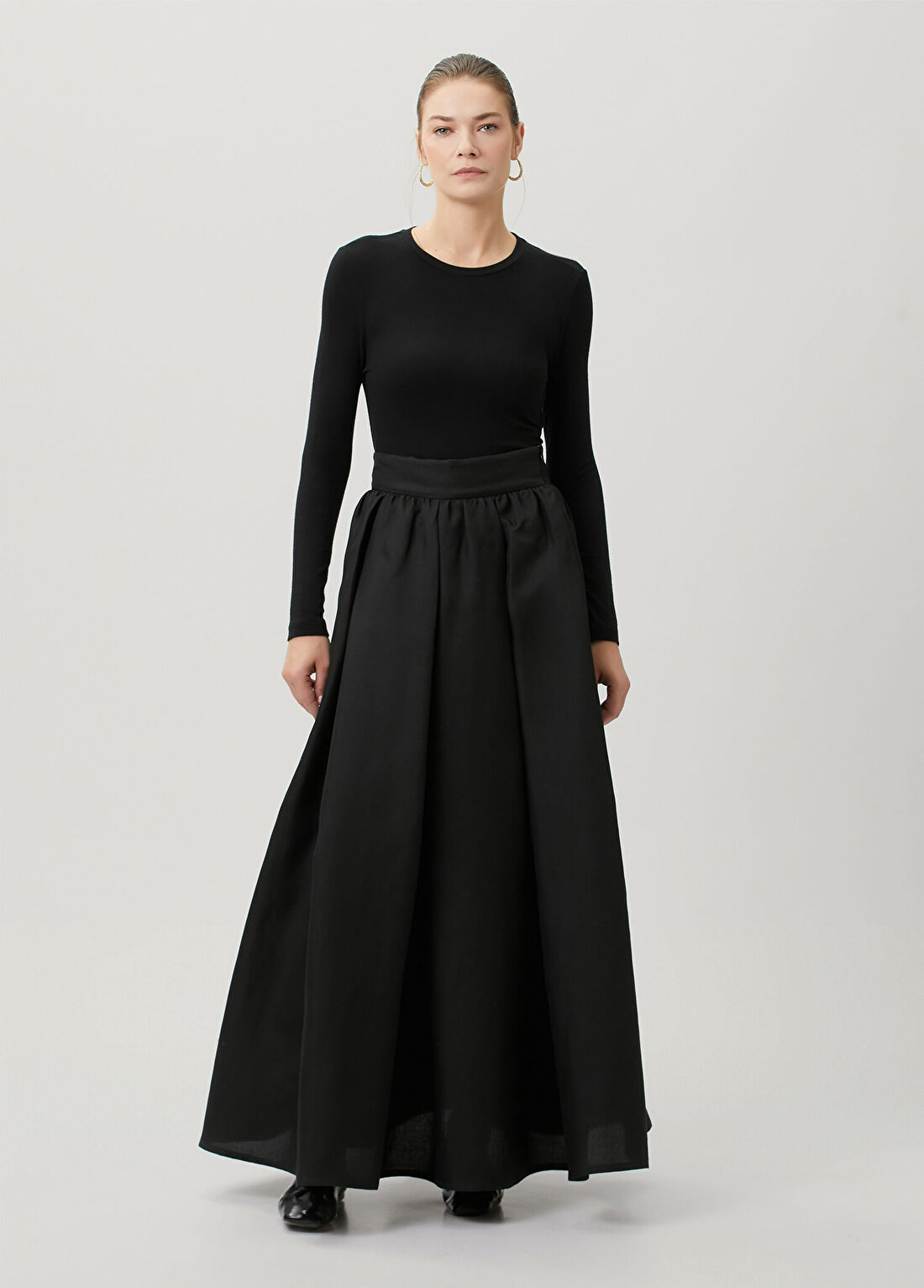 La Collection Shiloh Siyah Maksi Etek
