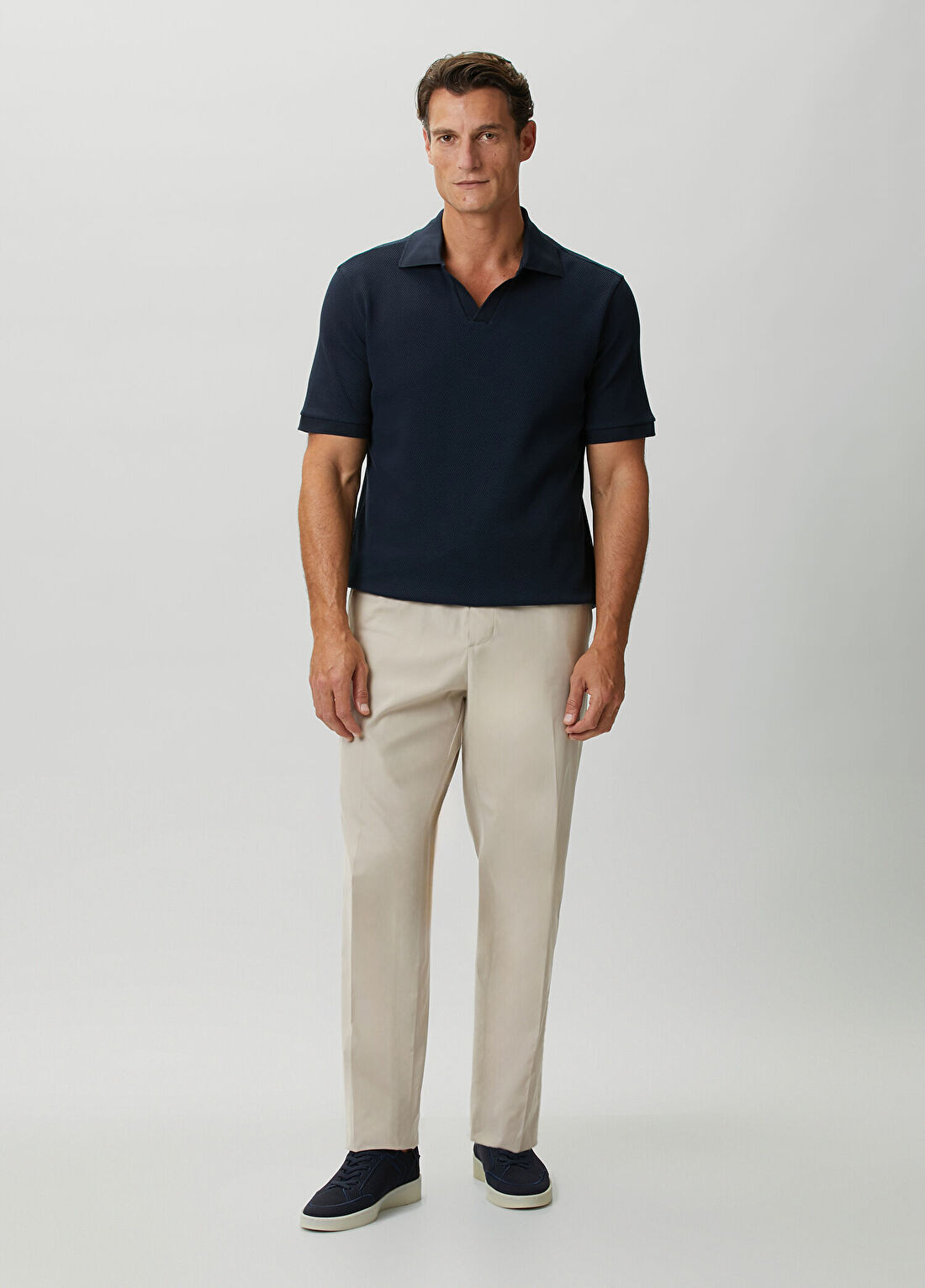 Eton Lacivert Polo Yaka T-shirt görsel 2