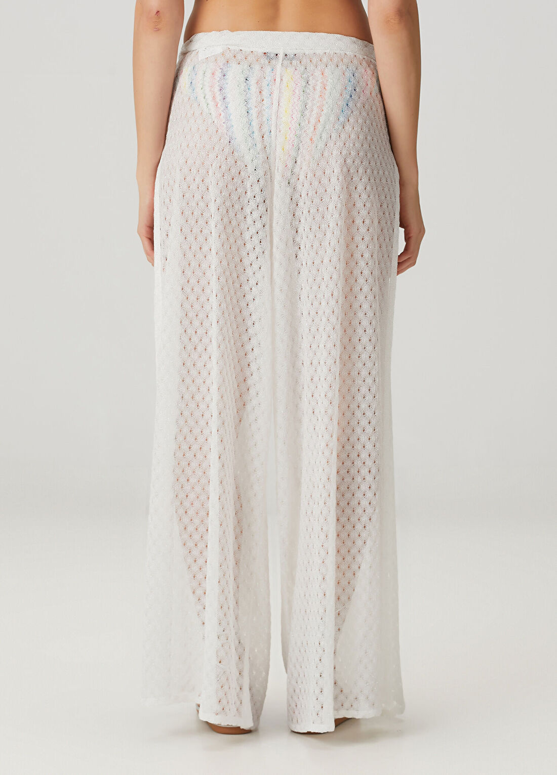 Missoni Beyaz Plaj Pantolonu görsel 4
