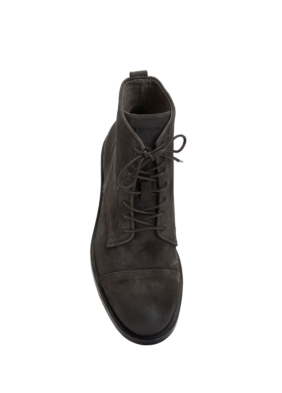 AllSaints Koyu Gri Erkek Deri Bot görsel 4