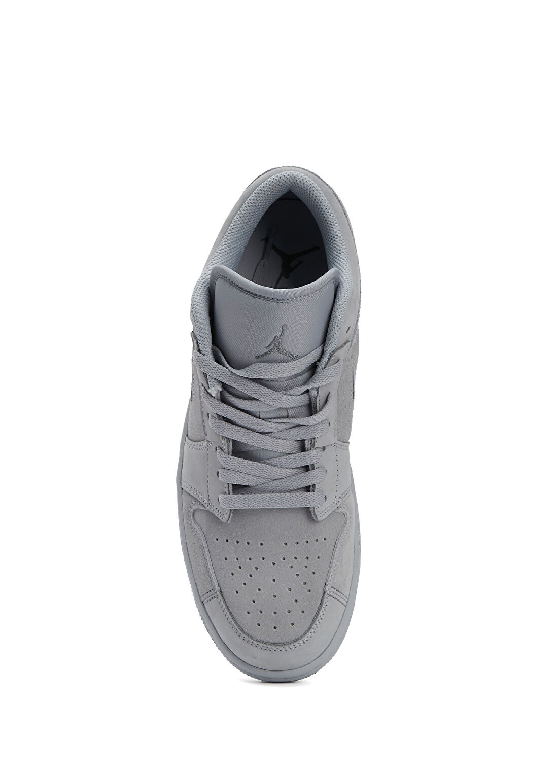 Nike Air Jordan 1 Low Gri Erkek Deri Sneaker görsel 4