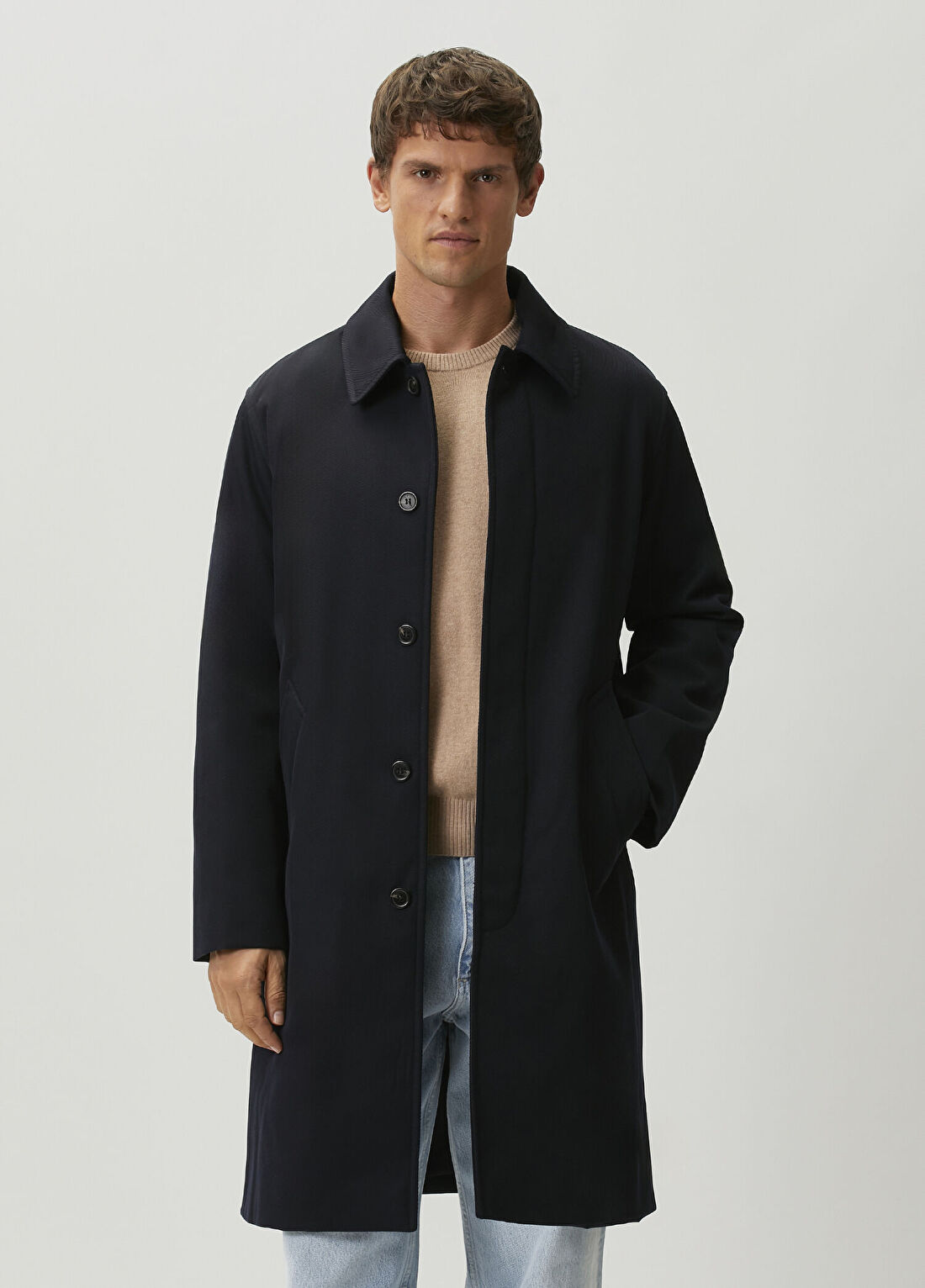 A.P.C. Mac Hugo Koyu Lacivert Kaban