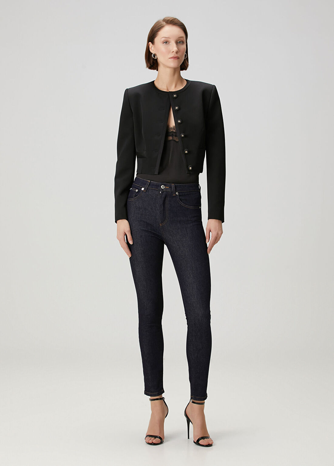 Dolce&Gabbana Lacivert Skinny Jean Pantolon