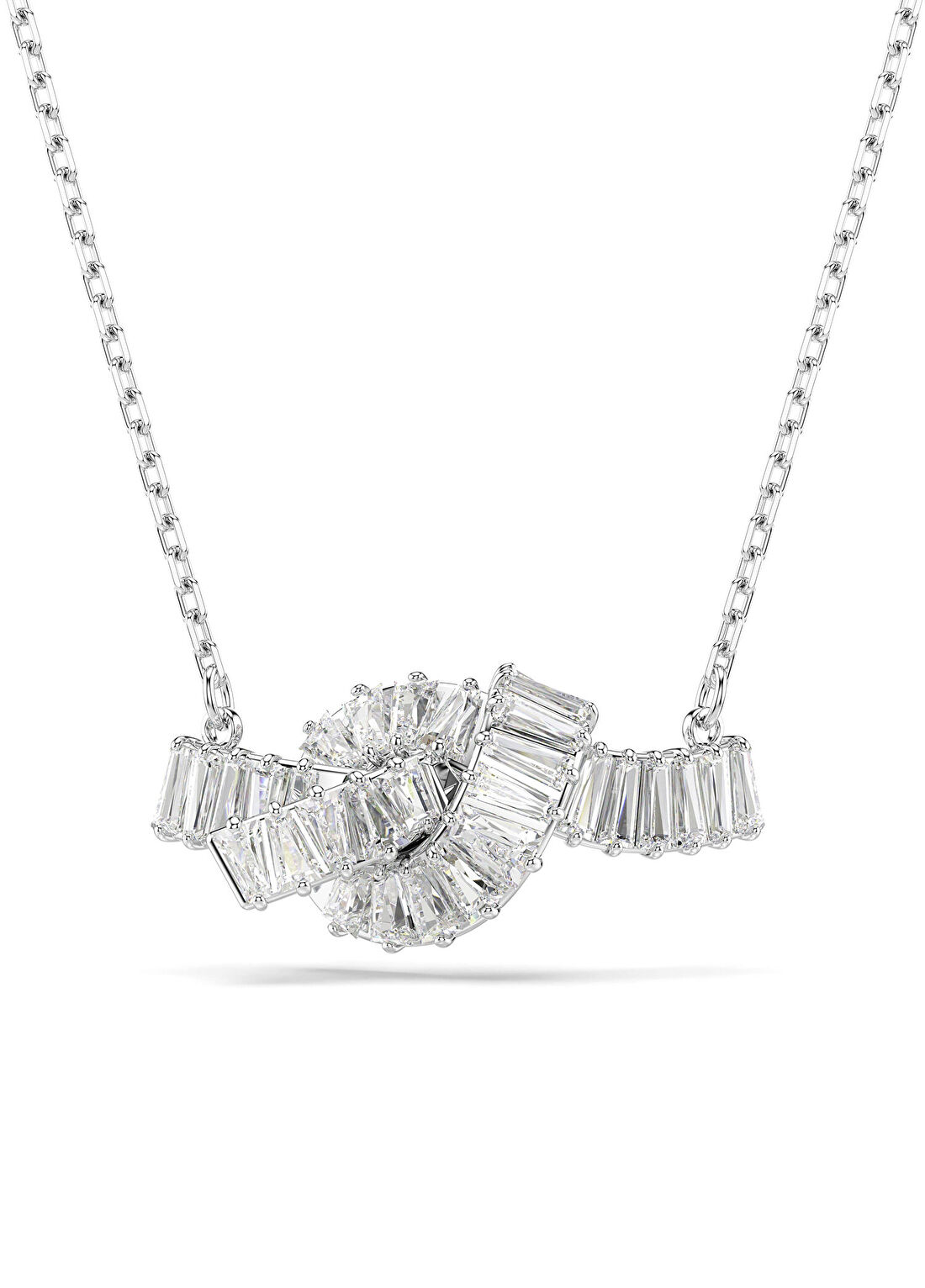 Swarovski Matrix Pend Knot White Rhs Kadın Kolye