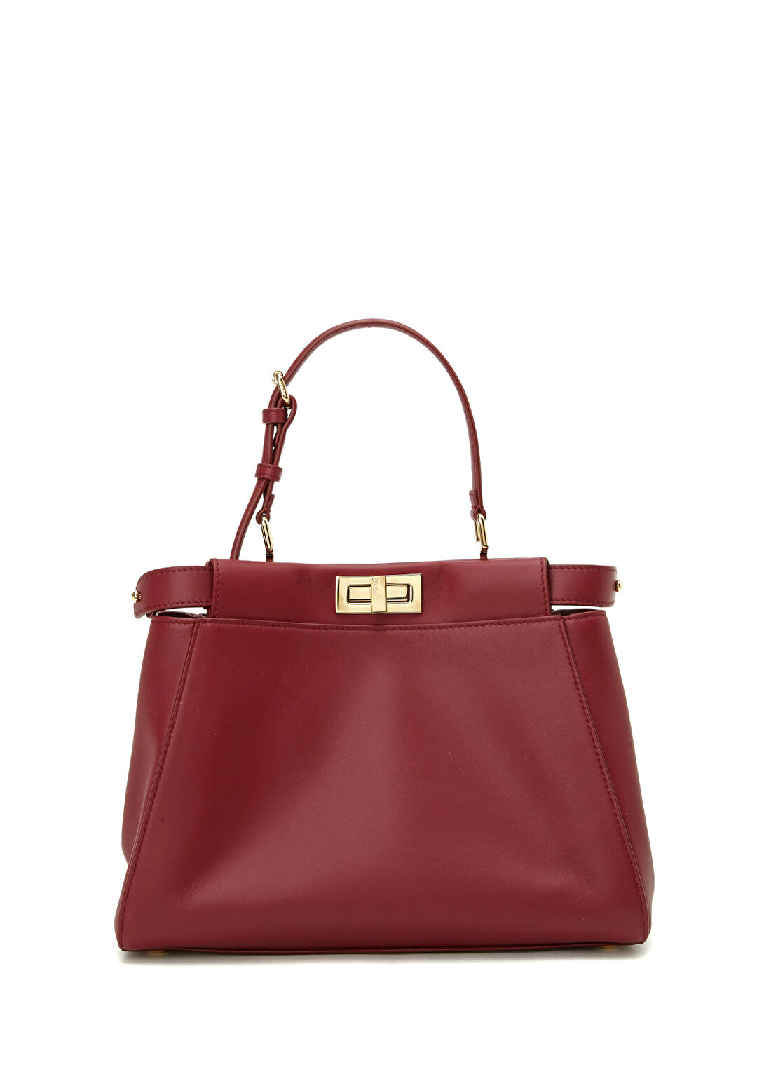 Fendi My Peekaboo Small Bordo Kadın Deri Çanta