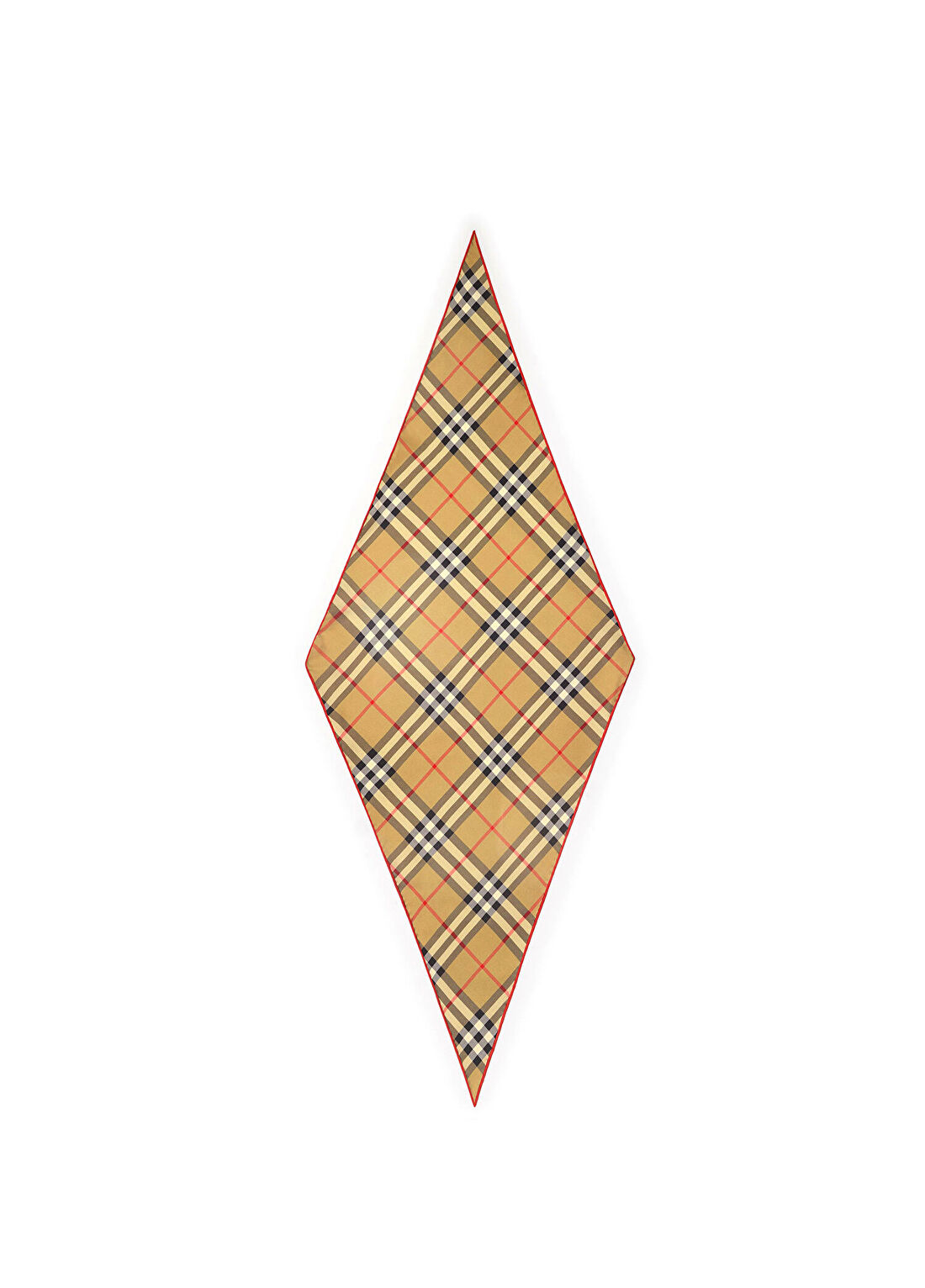 Burberry Check Silk Bej İpek Kadın Eşarp