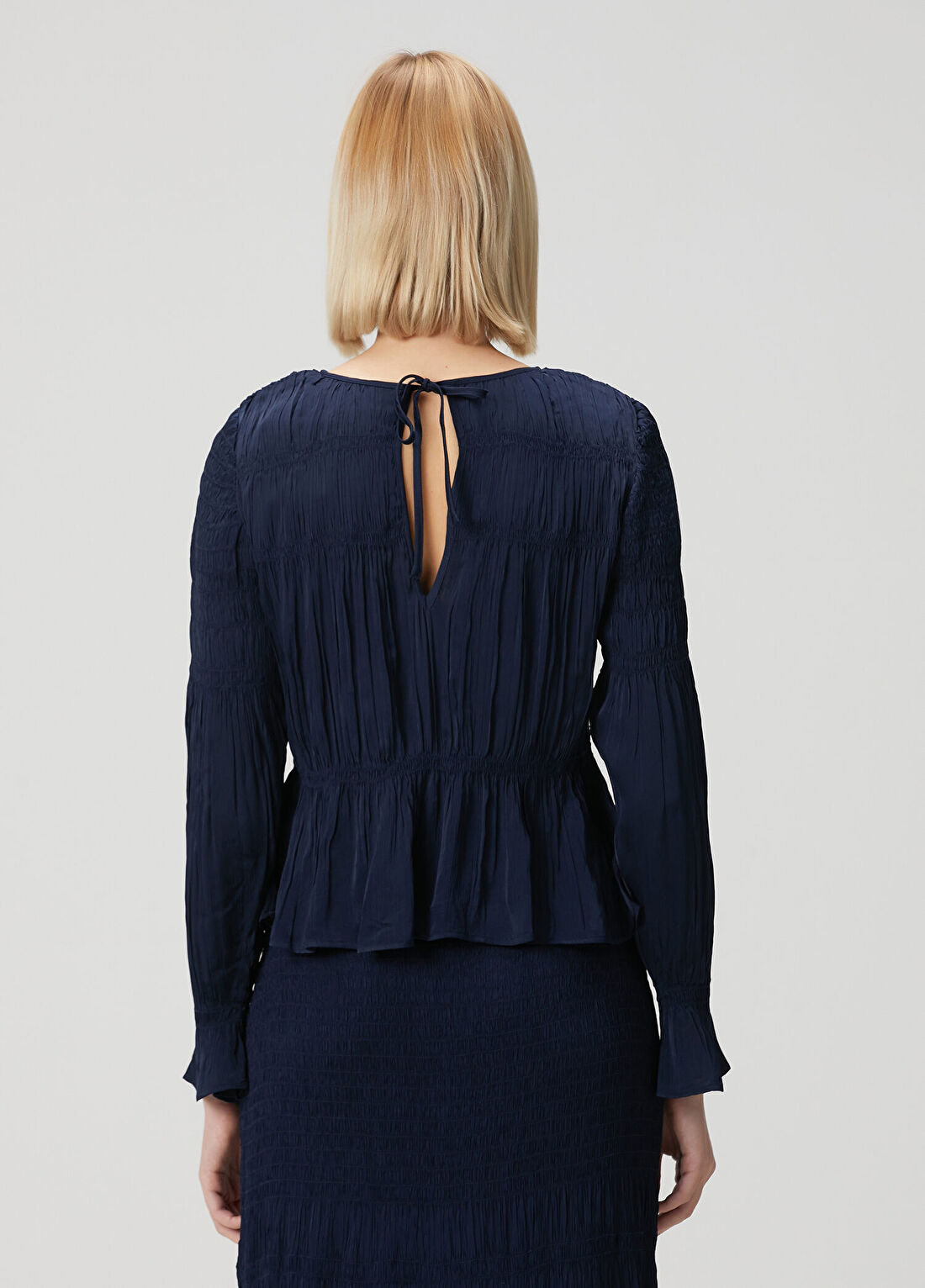 By Malene Birger Ovas Lacivert Bluz görsel 4
