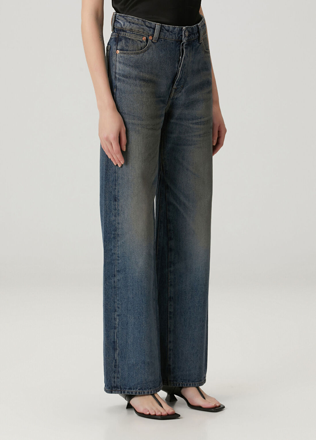 Our Legacy Treble Cut Mavi Jean Pantolon görsel 3