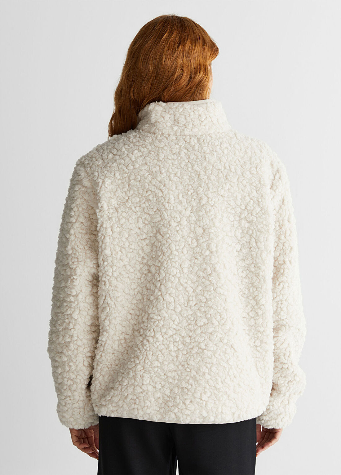 Gant Krem Polar Kadın Sweatshirt görsel 2