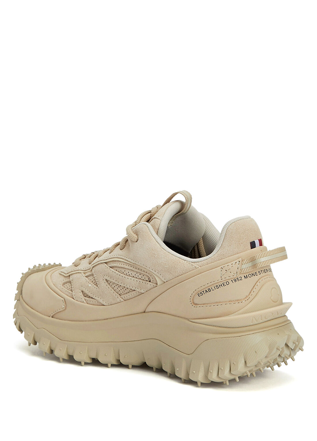 Moncler Bej Kadın Deri Sneaker görsel 3