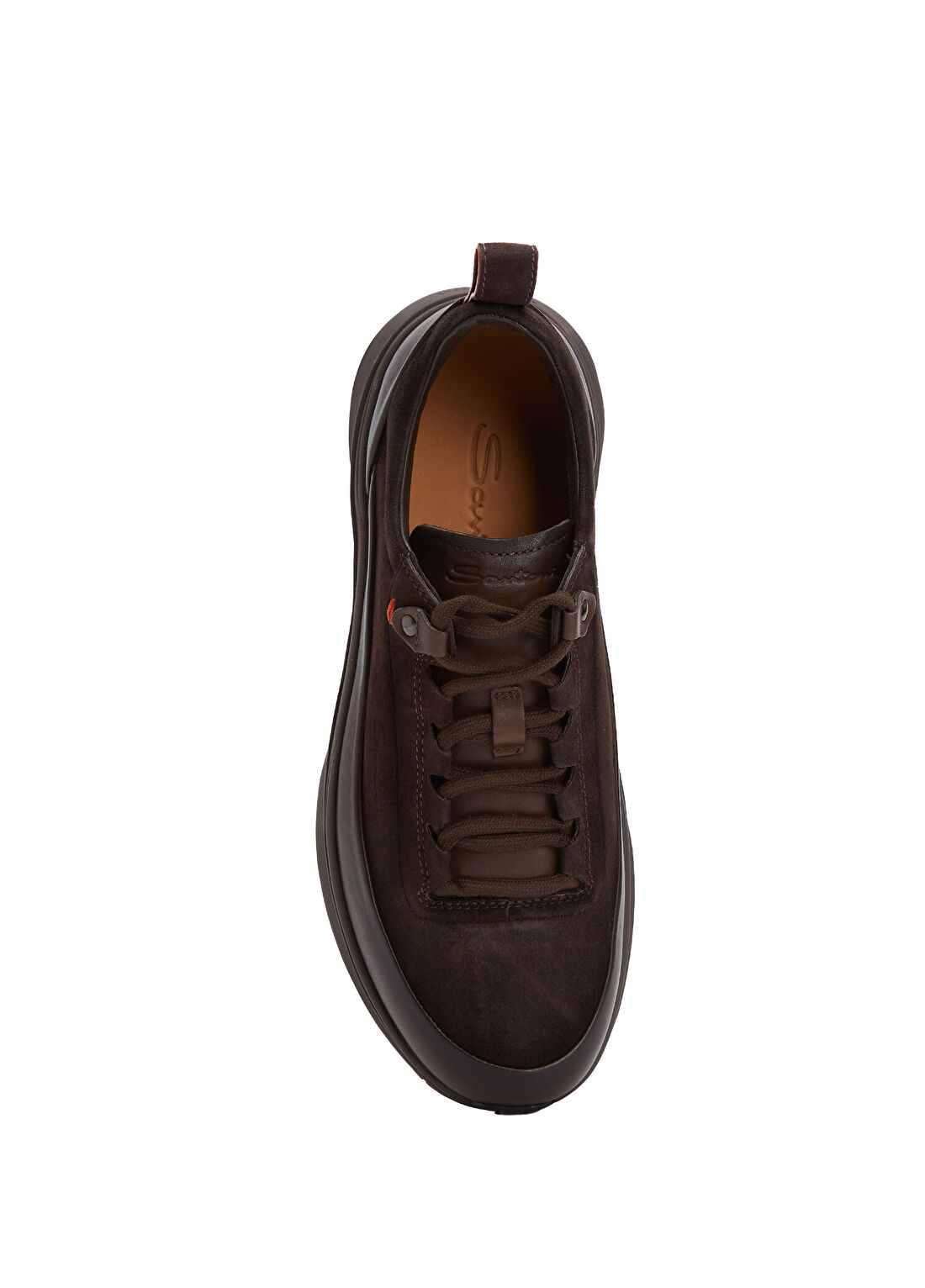 Santoni Sport Easy Bounce Kahverengi Erkek Nubuk Sneaker görsel 4