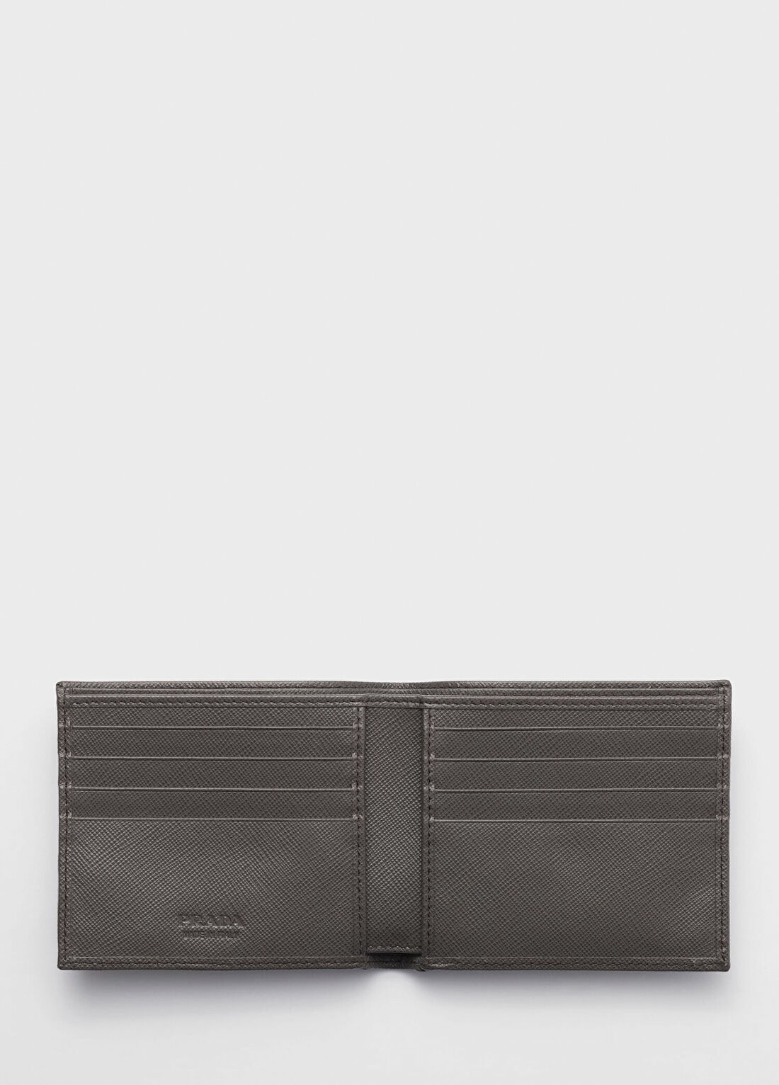 Prada Gri Saffiano Deri Erkek Cüzdan görsel 2