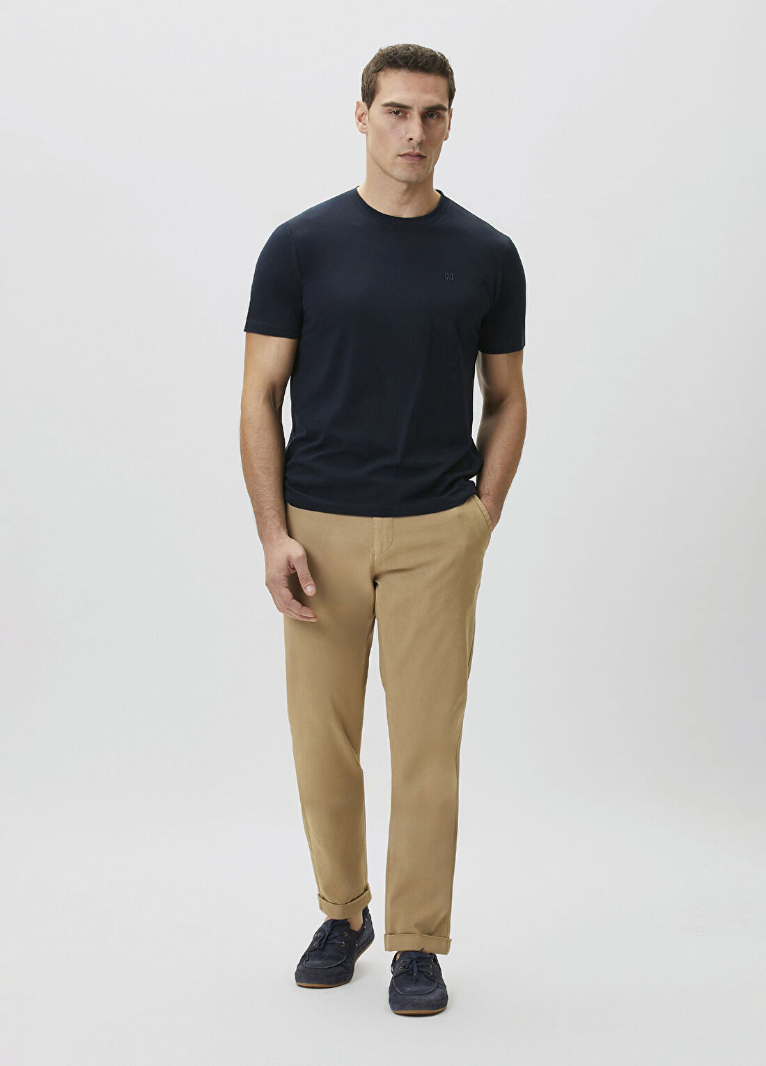 Network Lacivert Basic T-shirt görsel 3