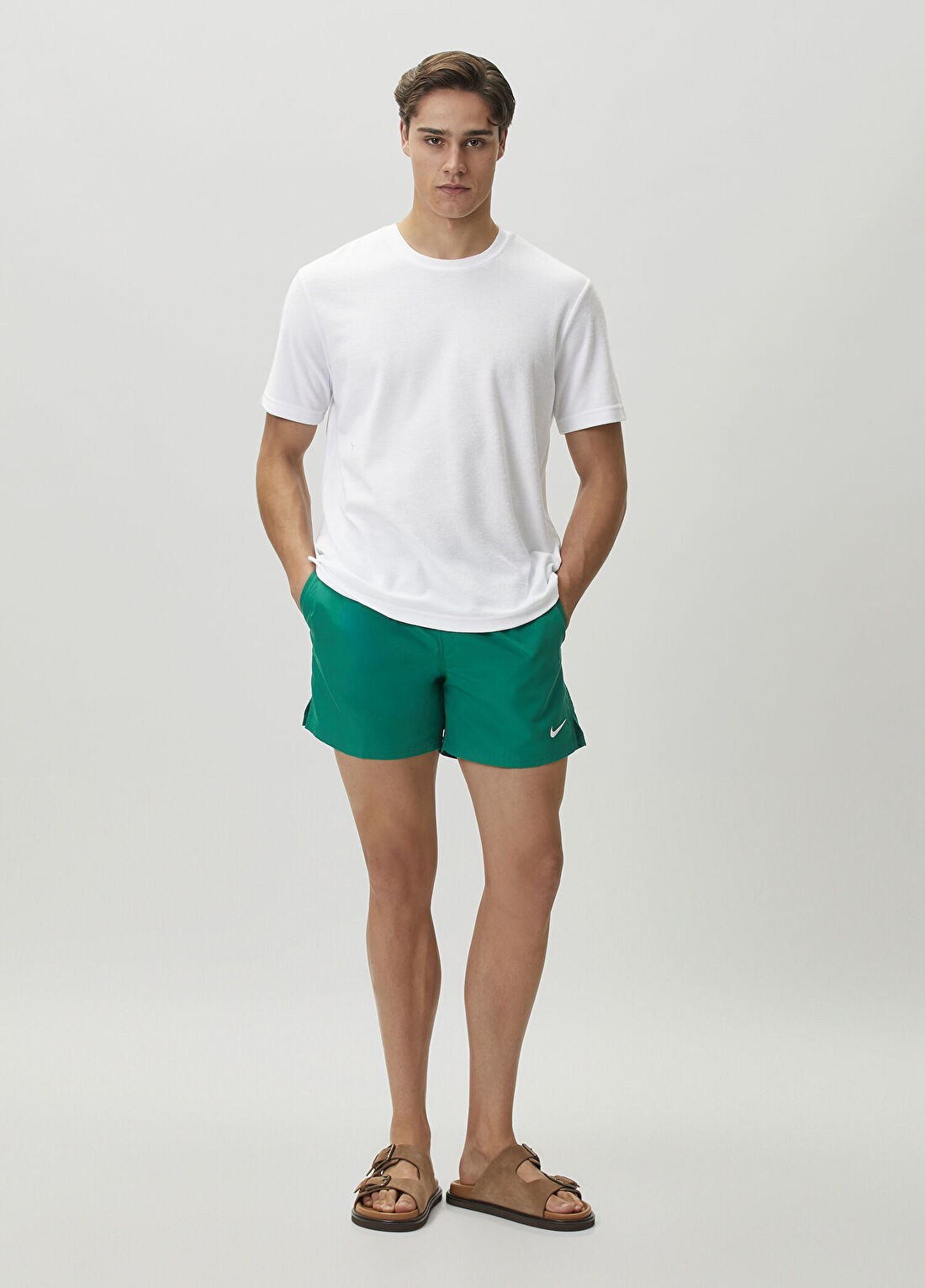 Nike 5" Brief-Lined Volley Koyu Yeşil Mayo