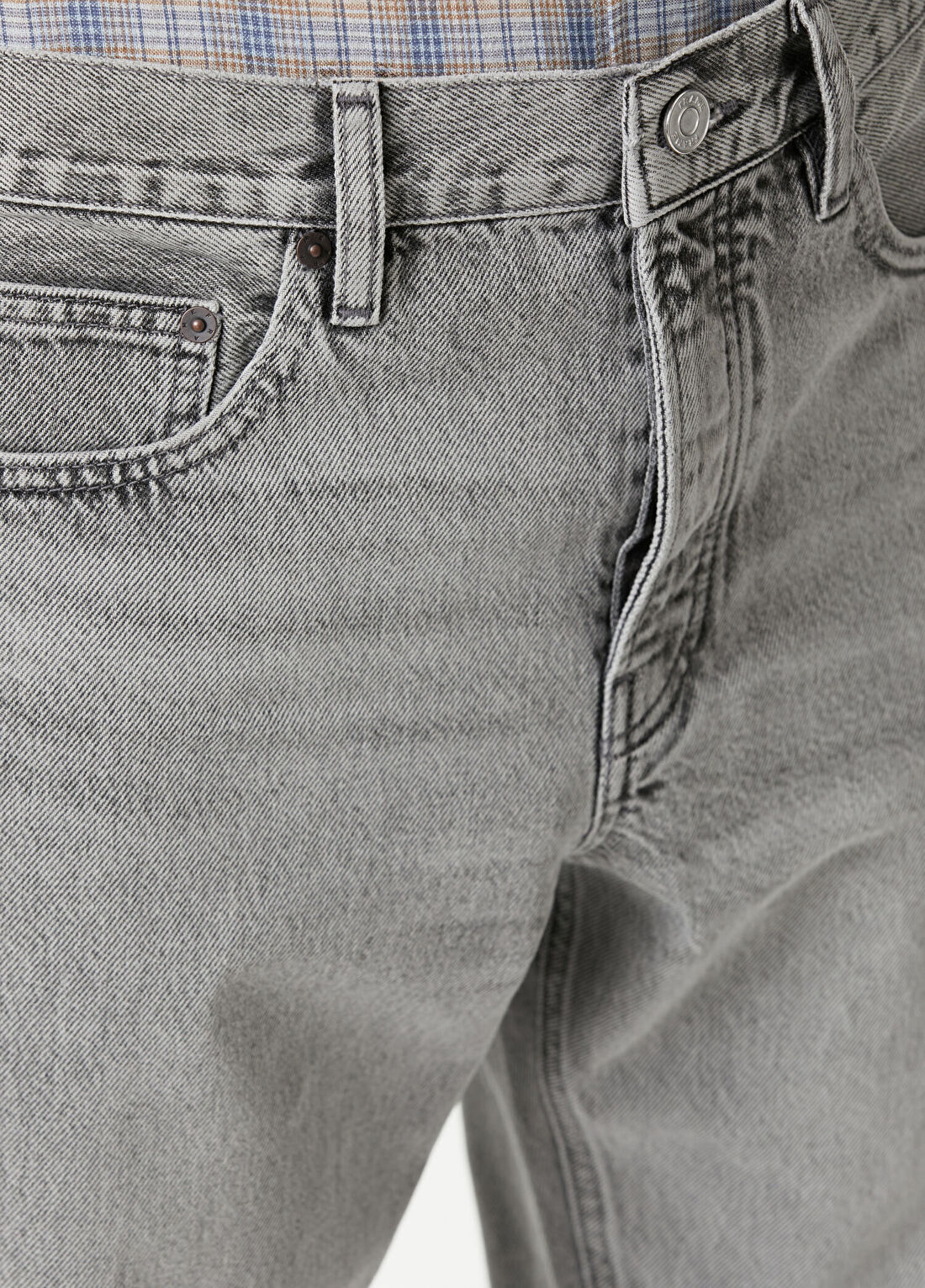 Frame Denim Gri Jean Pantolon görsel 4