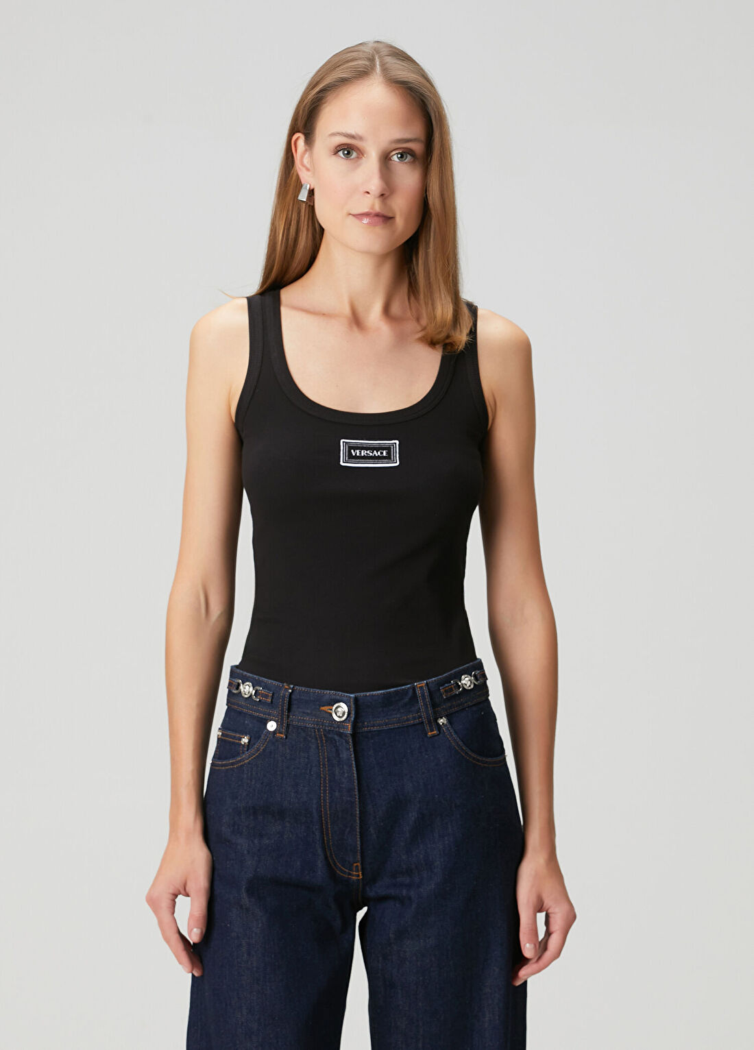 Versace Siyah Logolu Atlet görsel 3