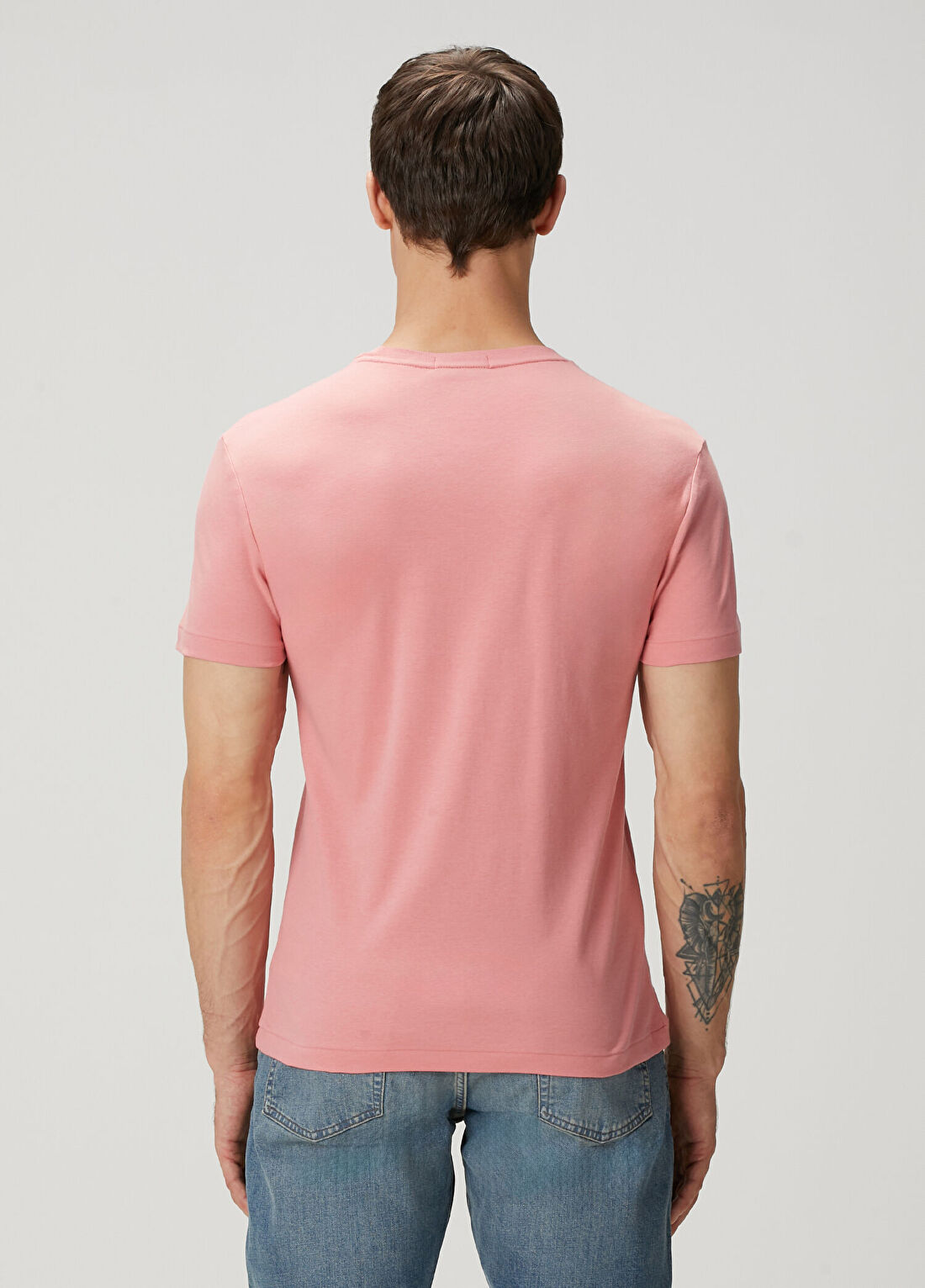 Polo Ralph Lauren Pembe Basic T-shirt görsel 4