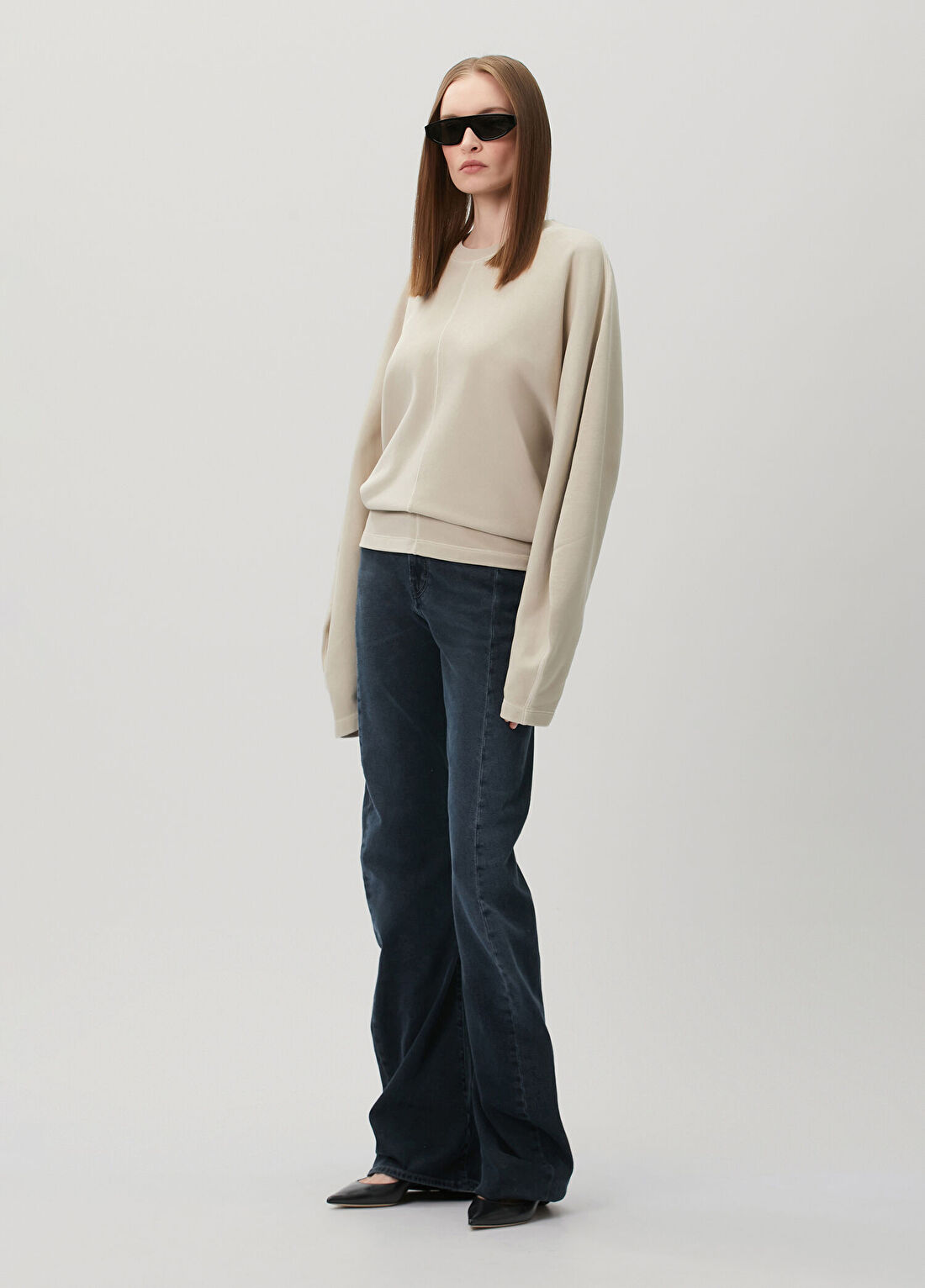Haikure Bej Sweatshirt görsel 2