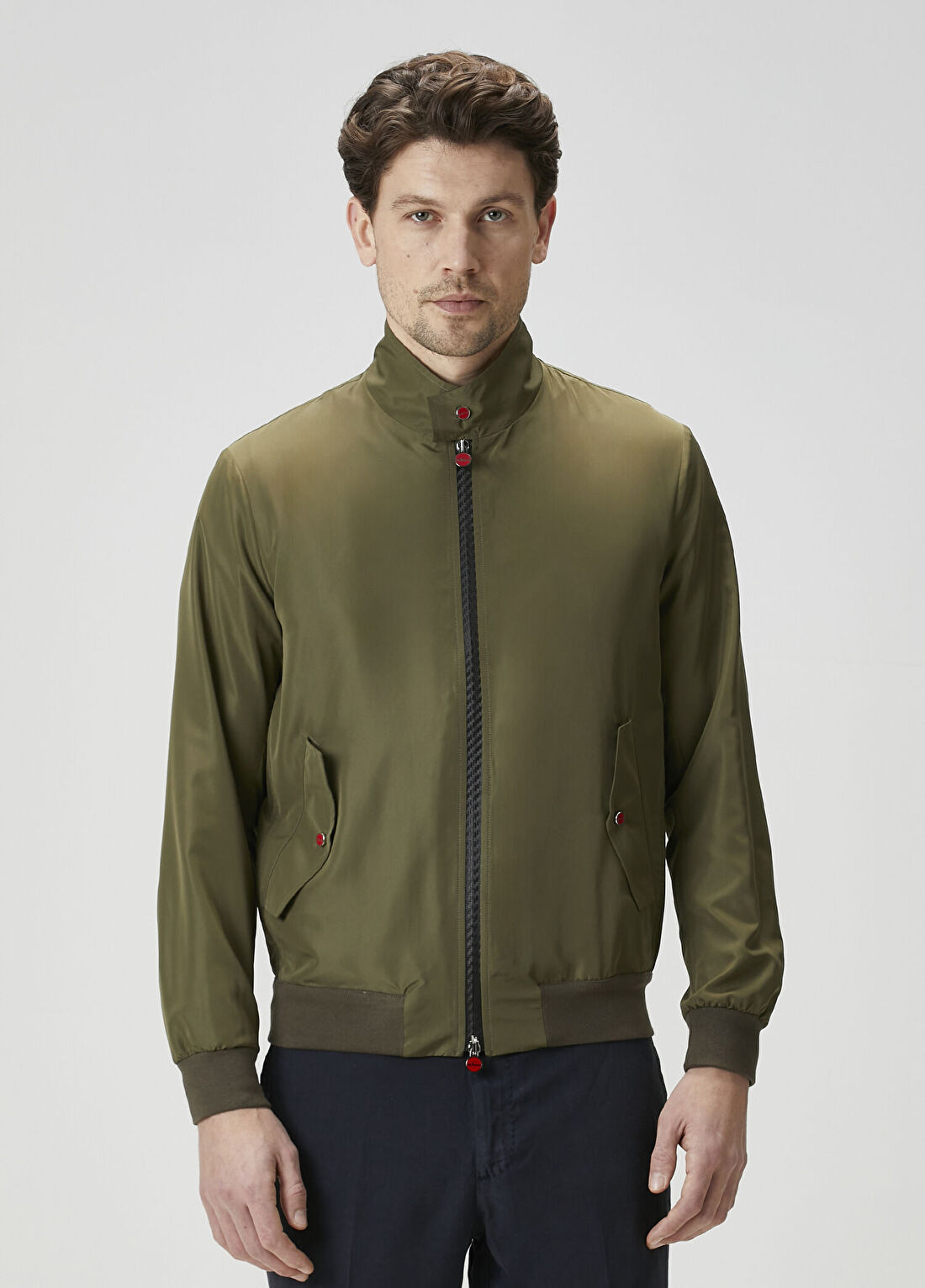 Kiton Yeşil Bomber Mont