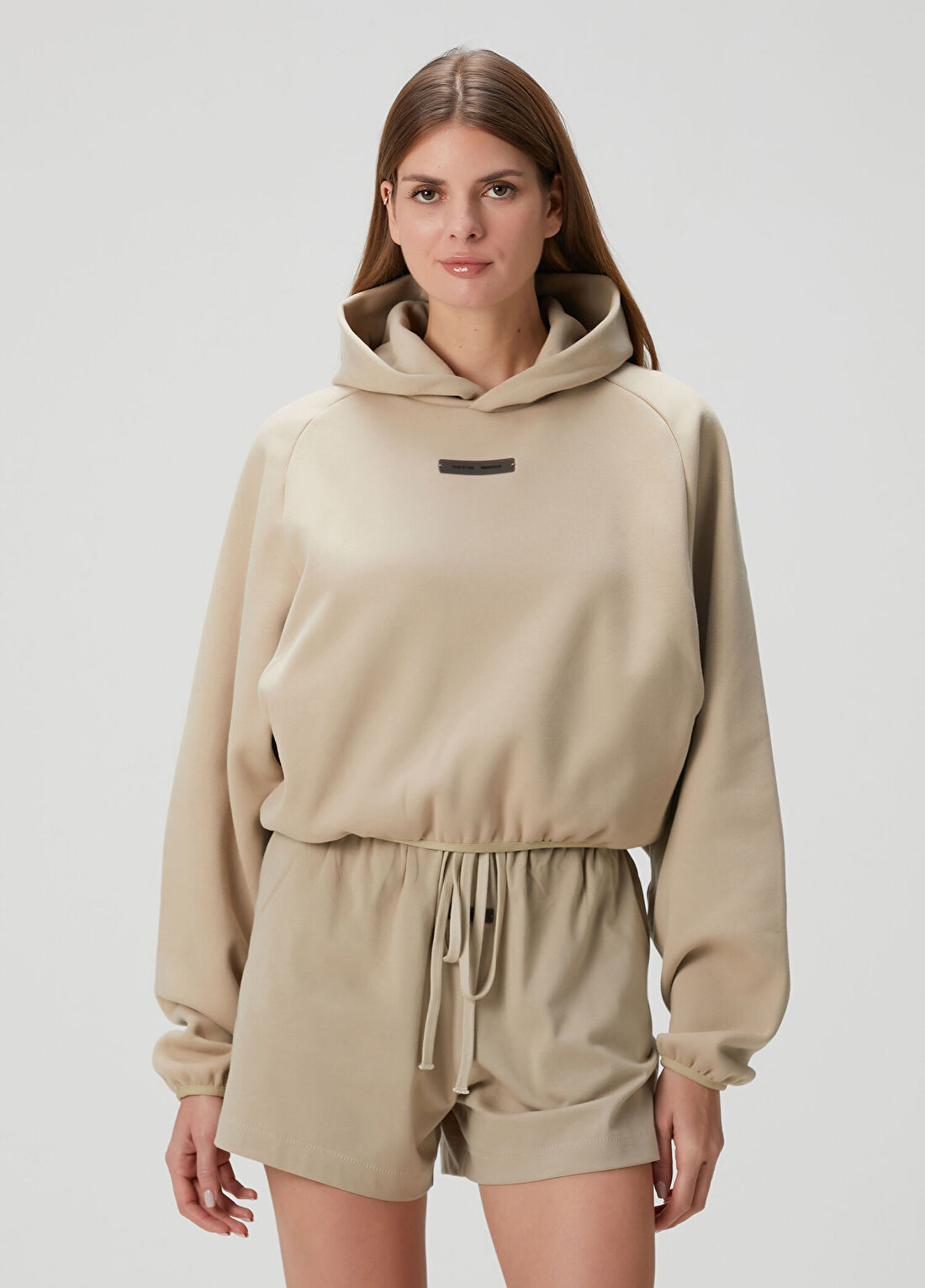 Fear Of God Essentials Bej Kapüşonlu Sweatshirt