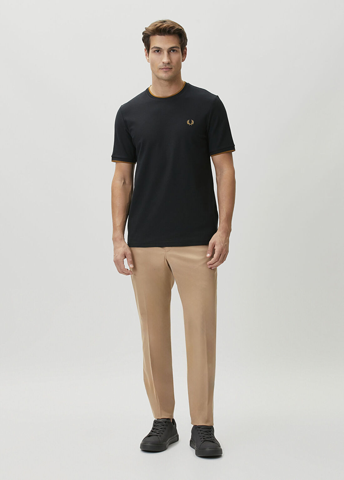 Fred Perry Siyah Pike T-shirt görsel 2