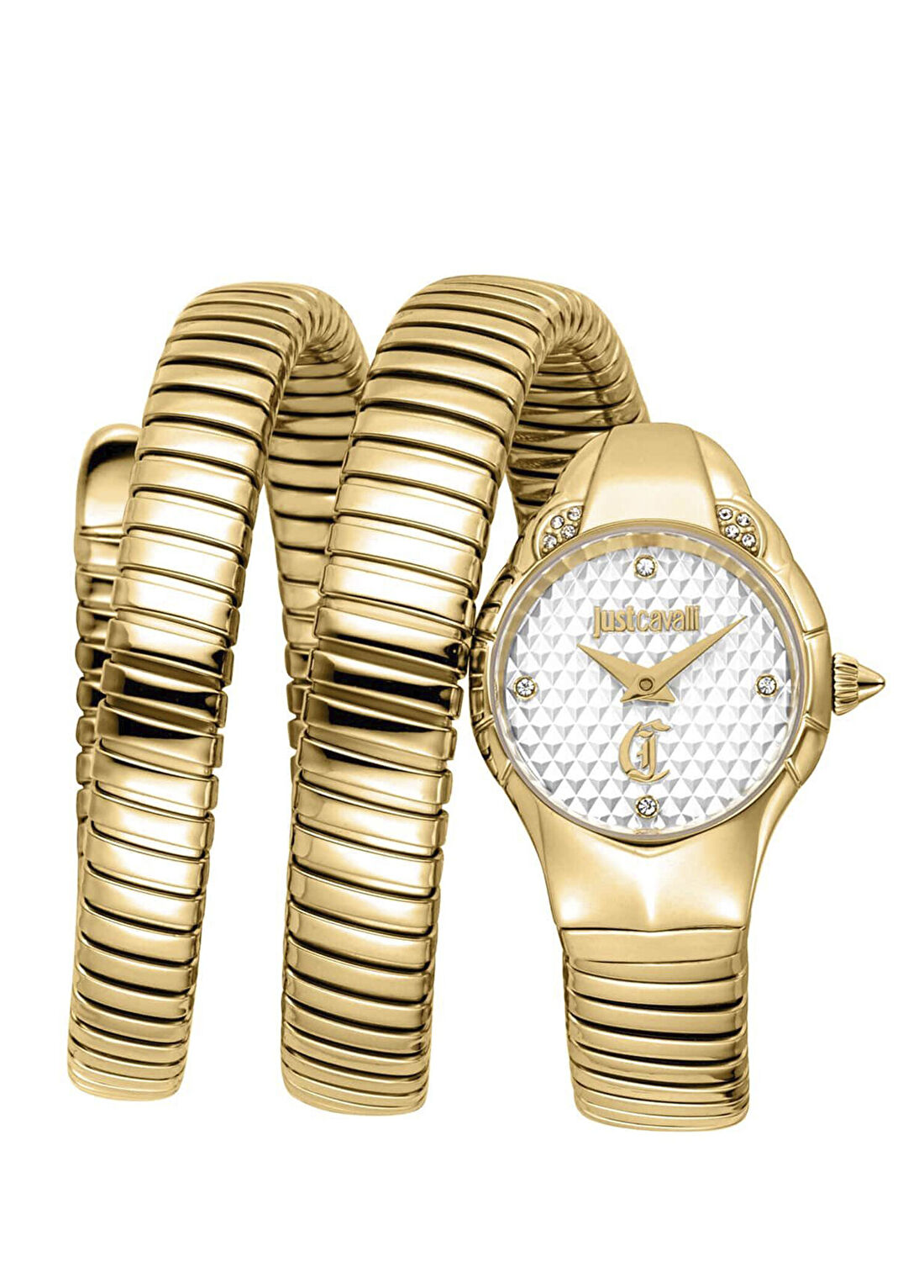 Just Cavalli JC1L393M0025 Vivace Altın Rengi Çelik Kadın Kol Saati