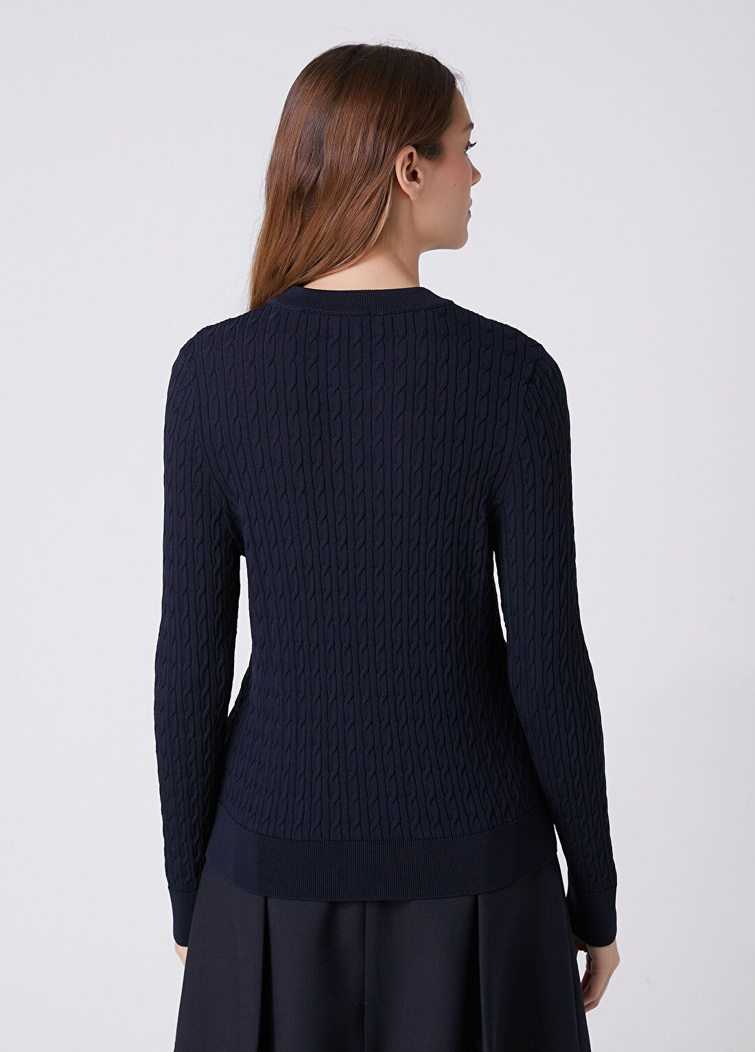 Beymen Club Lacivert Basic Saç Örgü Triko görsel 4