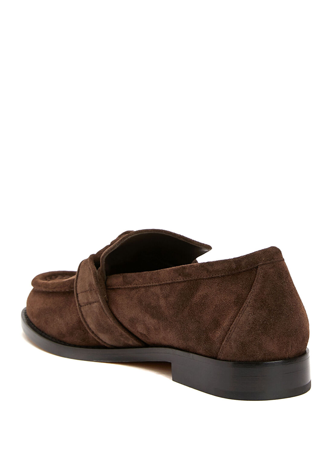 Bottega Veneta Astaire Koyu Kahverengi Kadın Süet Loafer görsel 3