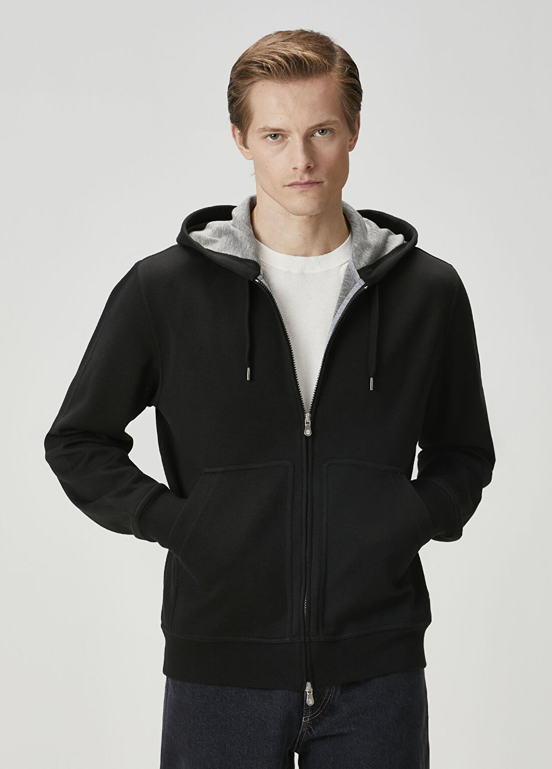 Brunello Cucinelli Siyah Kapüşonlu Sweatshirt