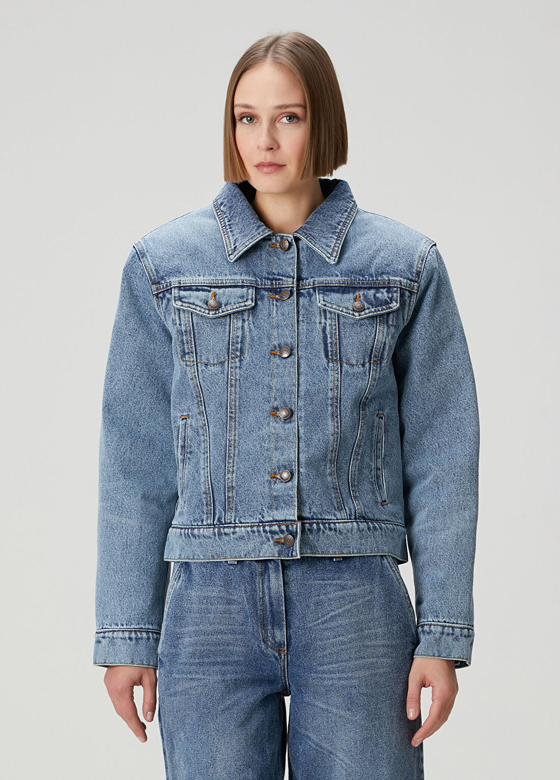 Magda Butrym Mavi Denim Ceket