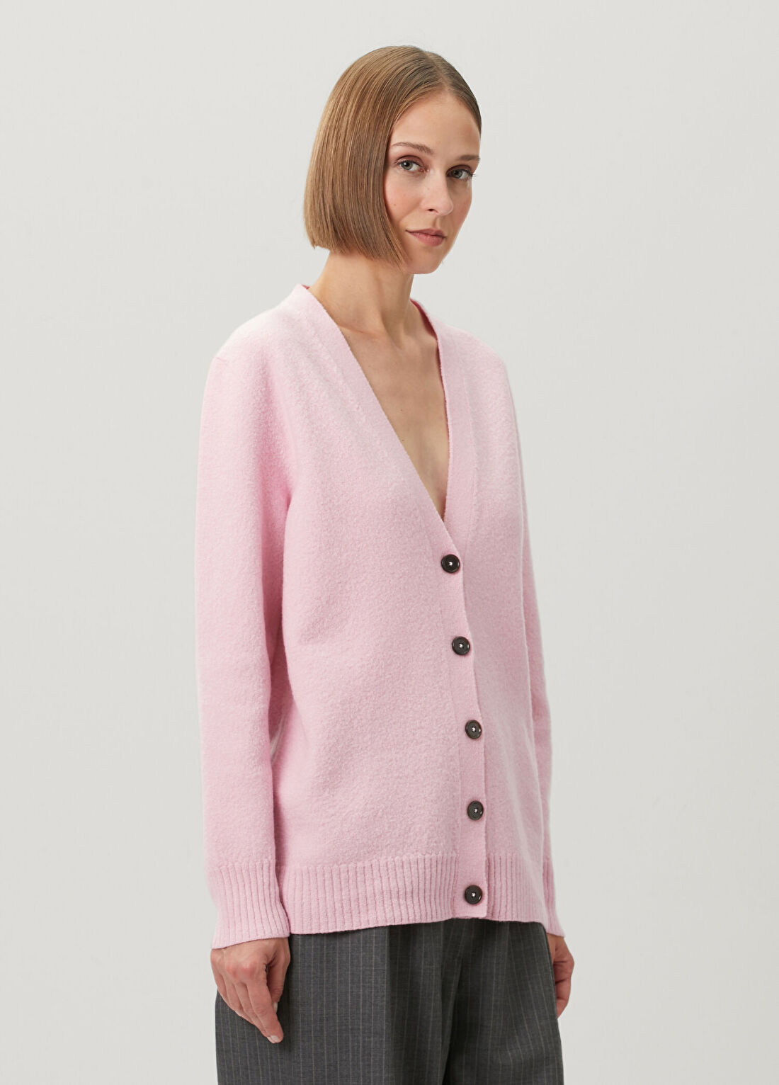 Jil Sander Pembe Yün Hırka görsel 3