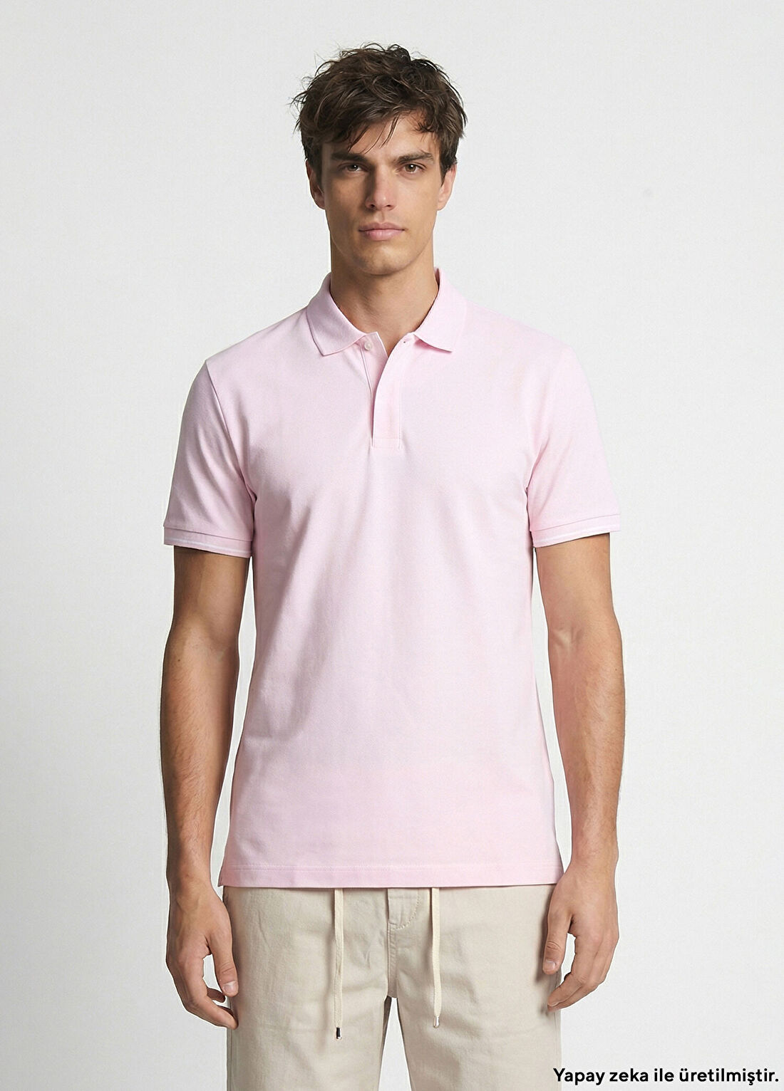 Network Pembe Polo T-Shirt